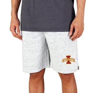 College Concepts Men's Iowa State Cyclones Throttle Shorts - White/Charcoal
