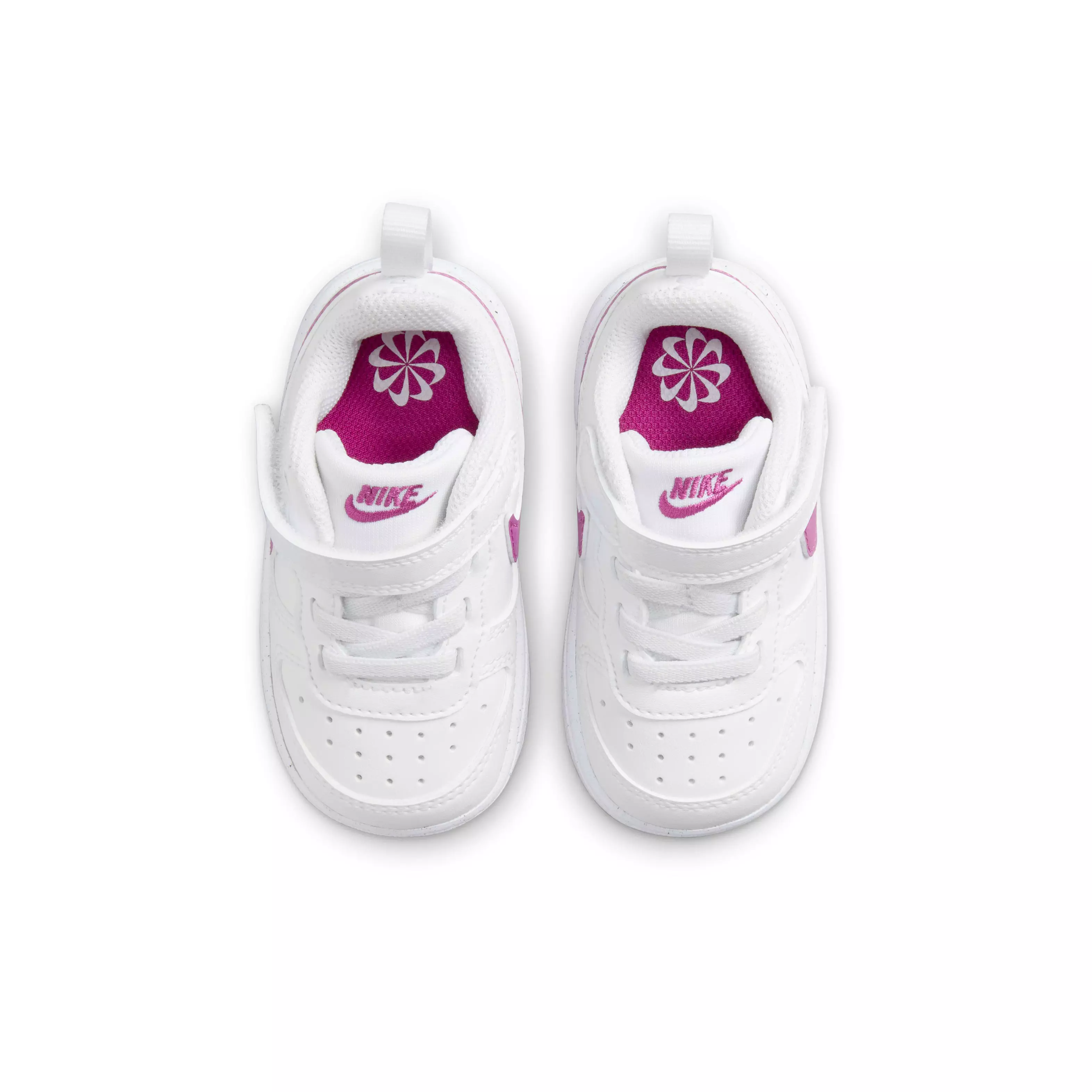 Nike Court Borough Low Recraft "White/Hot Fuchsia" Infant Girls' Shoe - WHITE/FUCHSIA