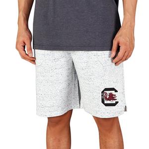 College Concepts Men's South Carolina Gamecocks Throttle Shorts - White/Charcoal