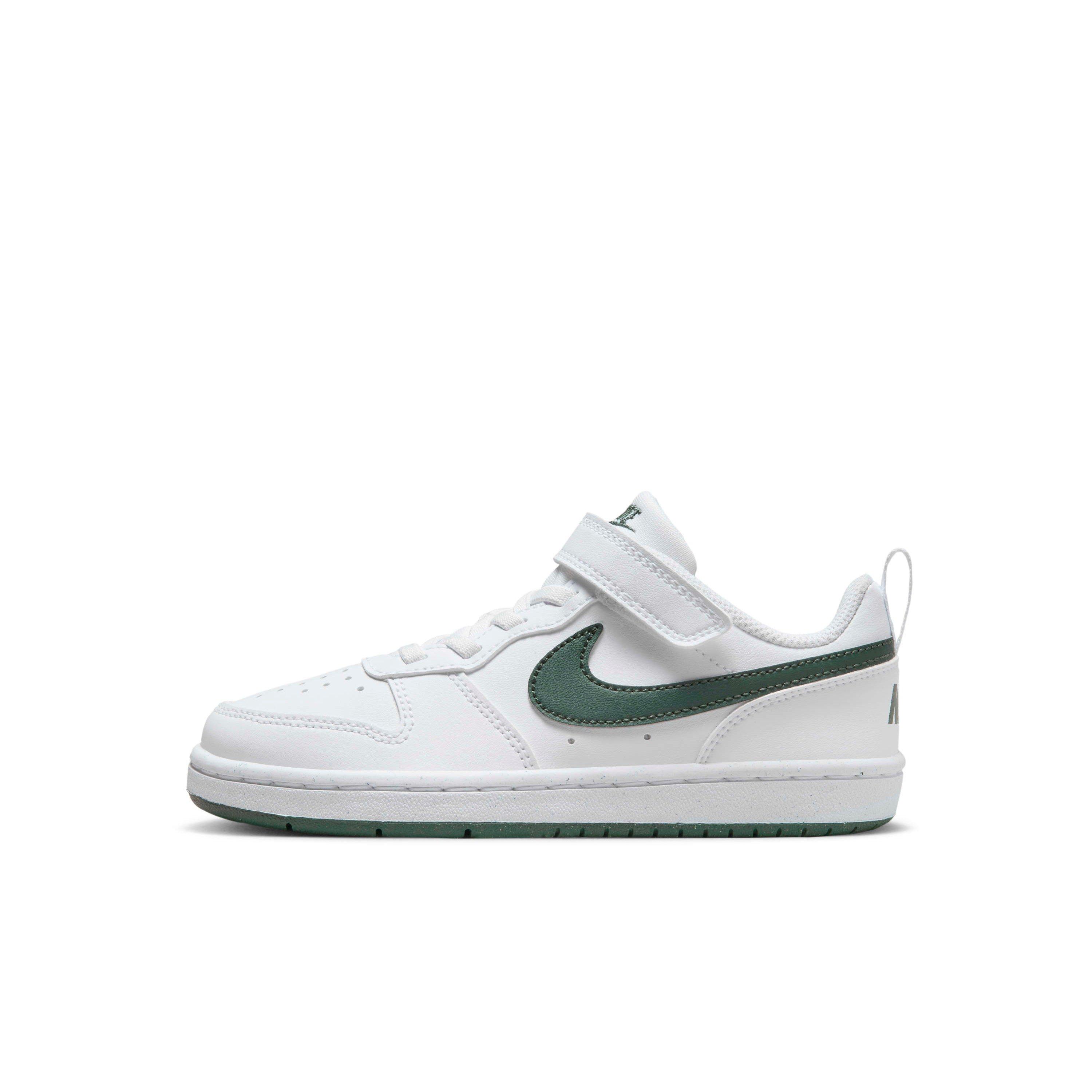 Nike Court Borough Low Recraft Preschool Boys' "White/Vintage Green" Shoe