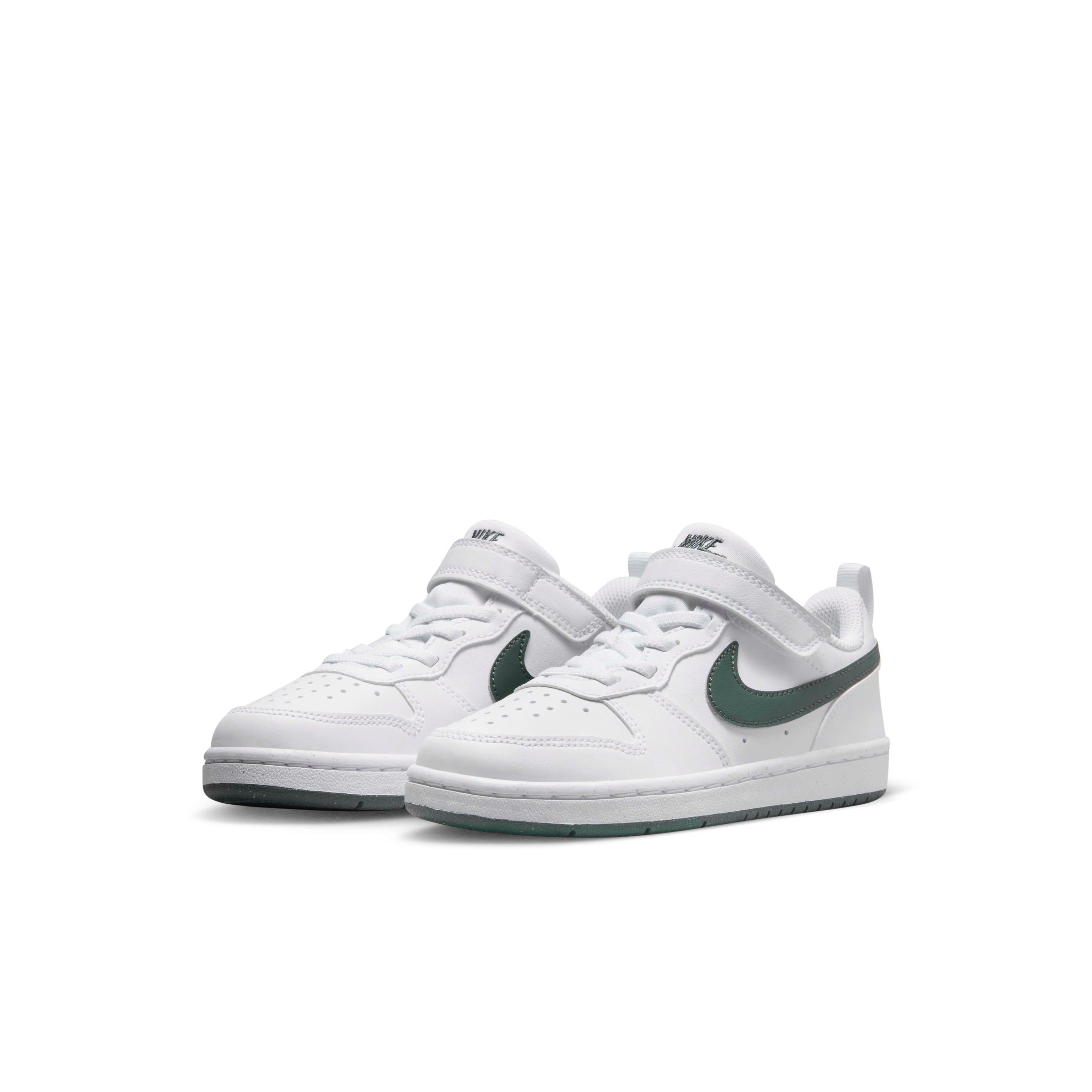 Nike Court Borough Low Recraft Preschool Boys' "White/Vintage Green" Shoe