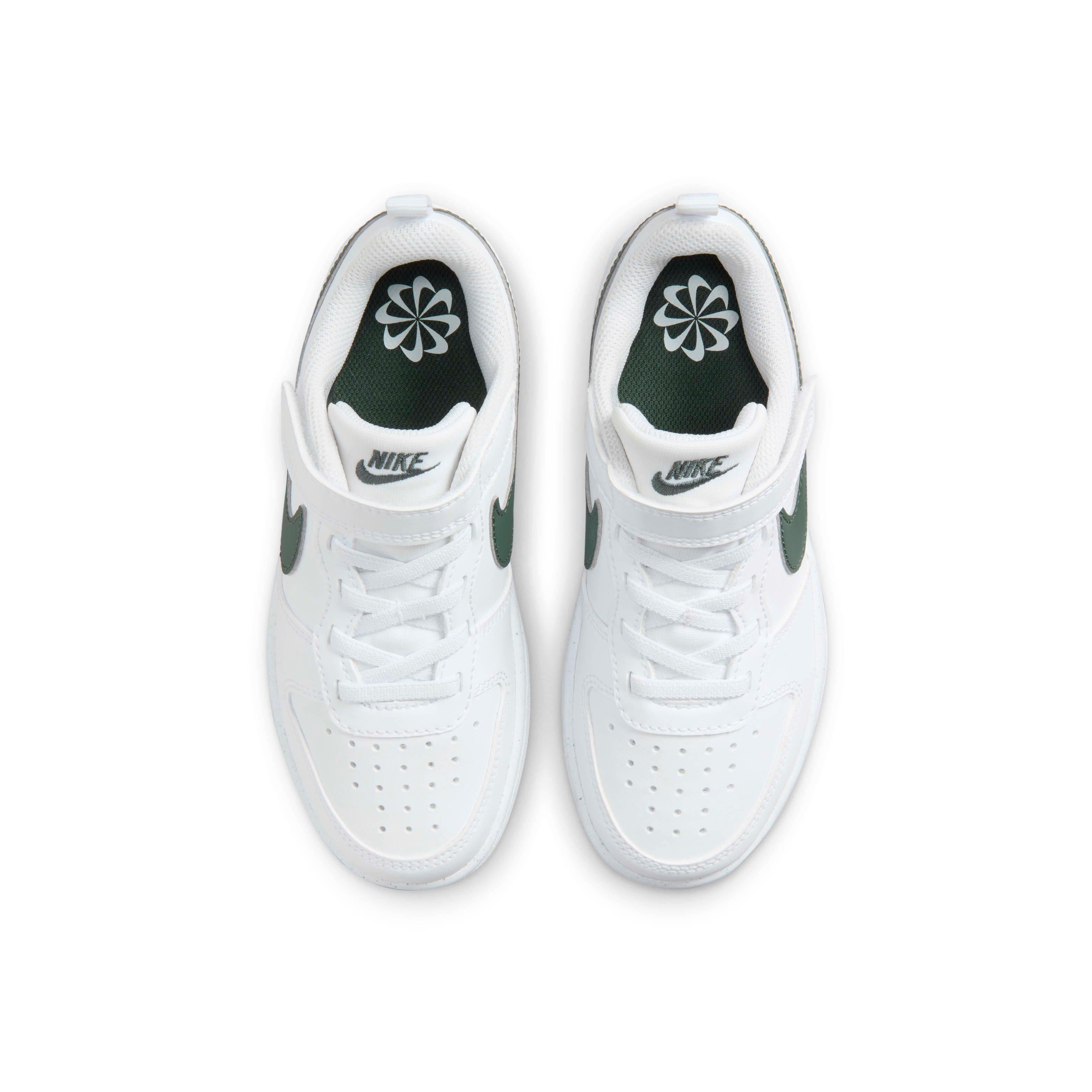 Nike Court Borough Low Recraft Preschool Boys' "White/Vintage Green" Shoe
