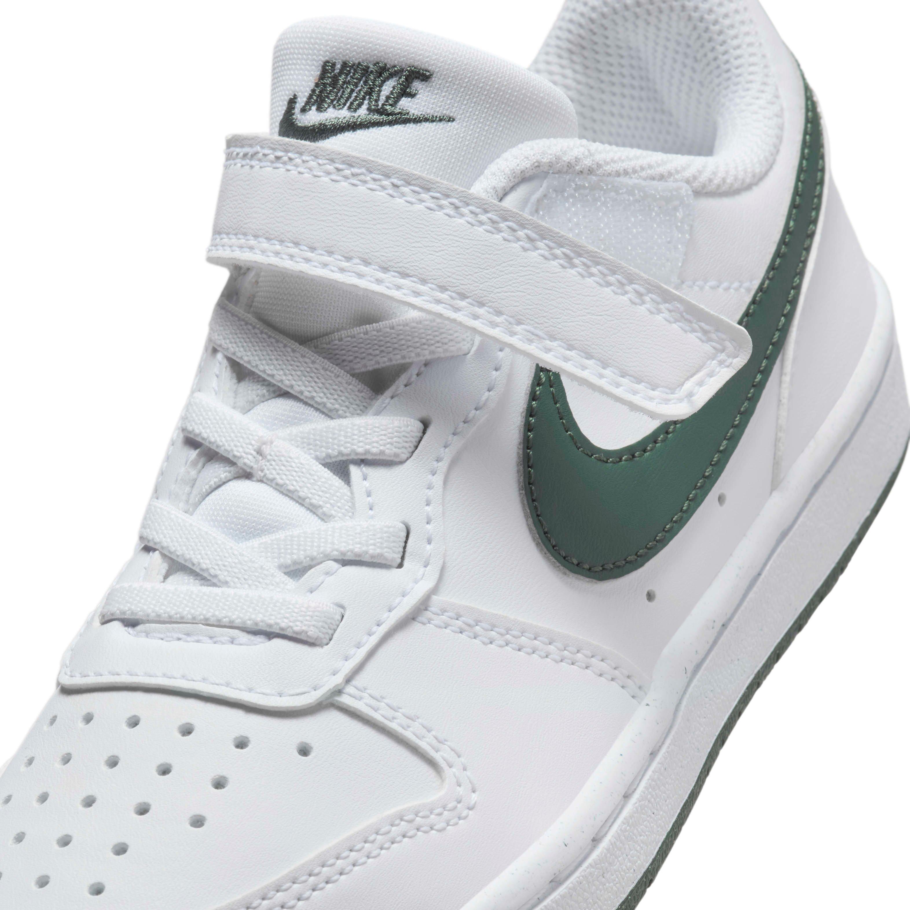 Nike Court Borough Low Recraft Preschool Boys' "White/Vintage Green" Shoe