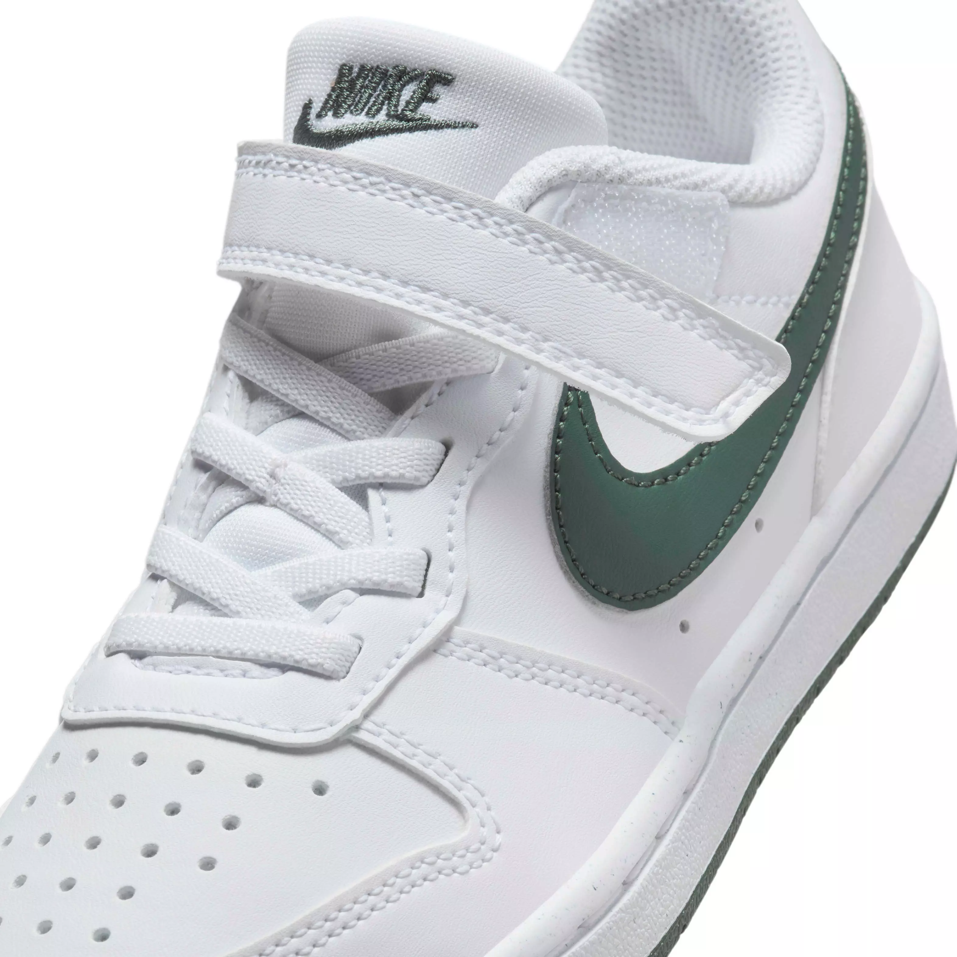 Nike Court Borough Low Recraft "White/Vintage Green" Preschool Boys' Shoe - WHITE/GREEN