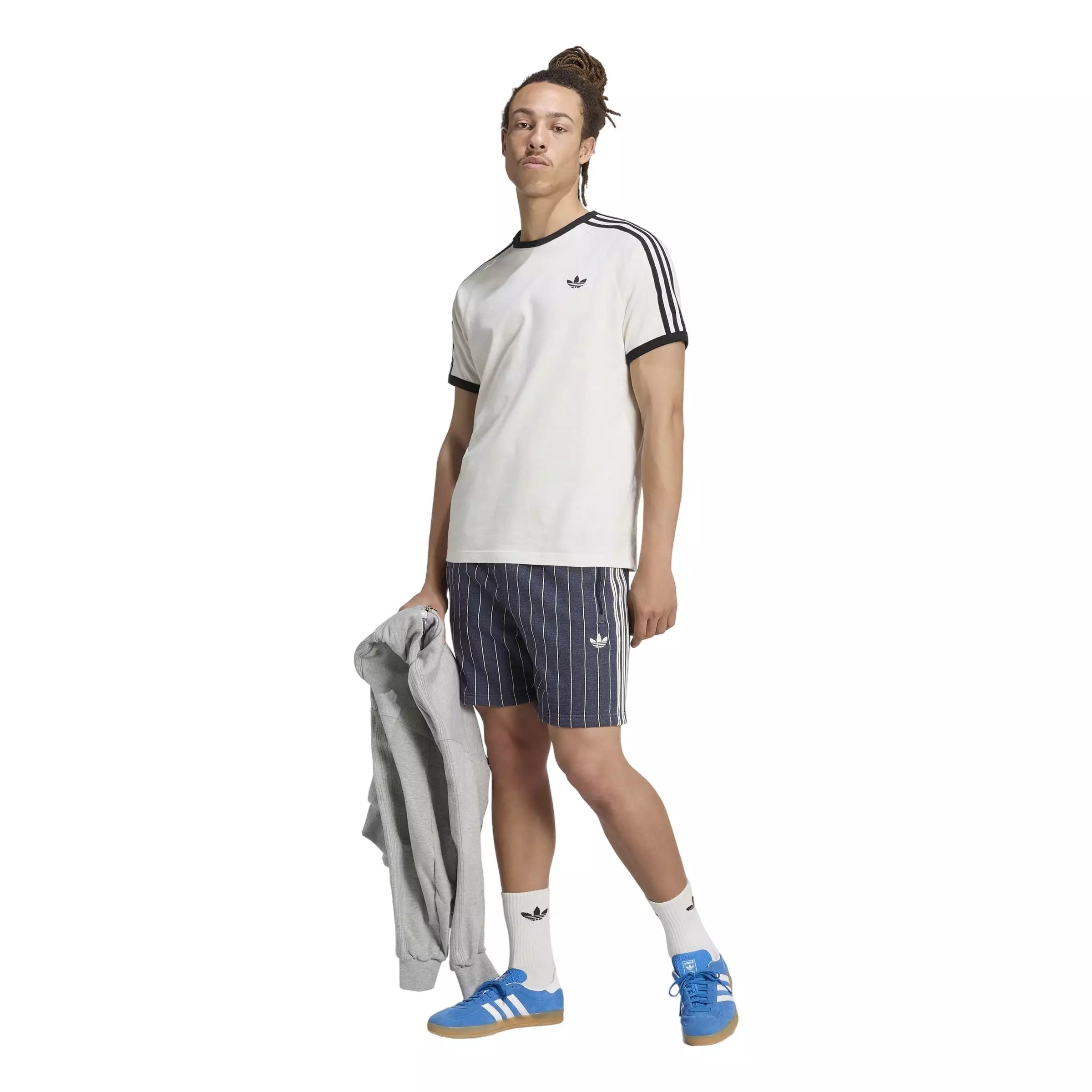 adidas Originals Men's Pinstripes Shorts - Blue - BLUE