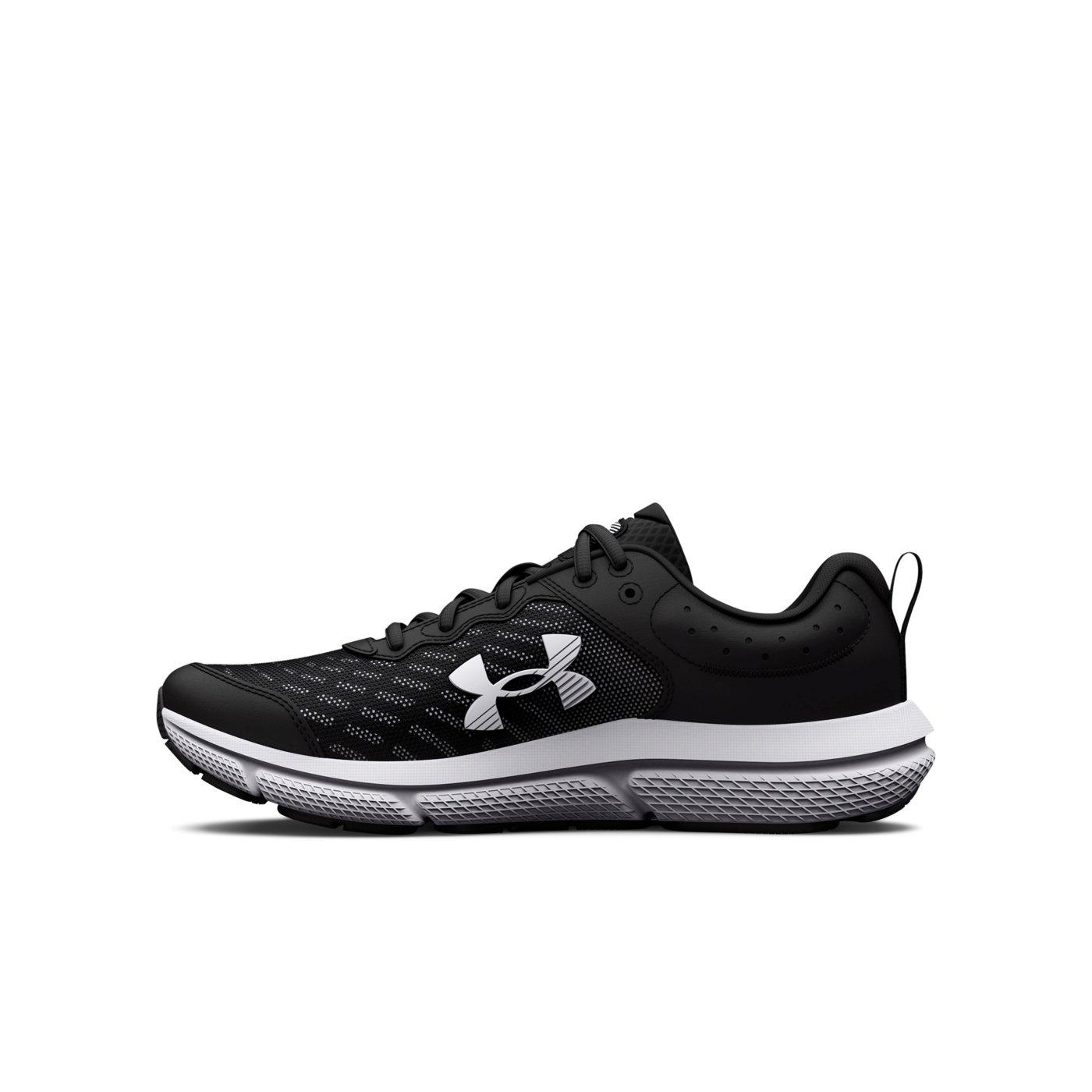 Under Armour Assert 10 Wide Grade School Boys' "Black/White" Running Shoe