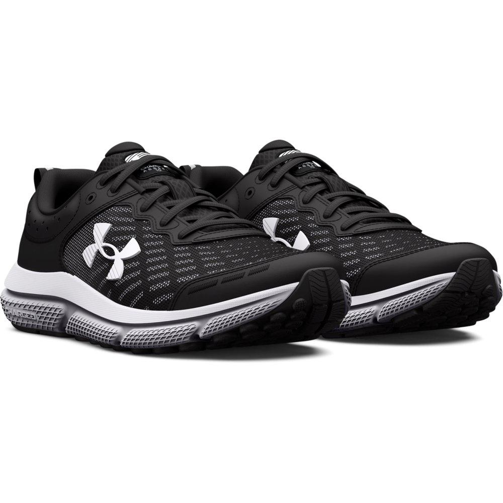 Under Armour Assert 10 Wide Grade School Boys' "Black/White" Running Shoe