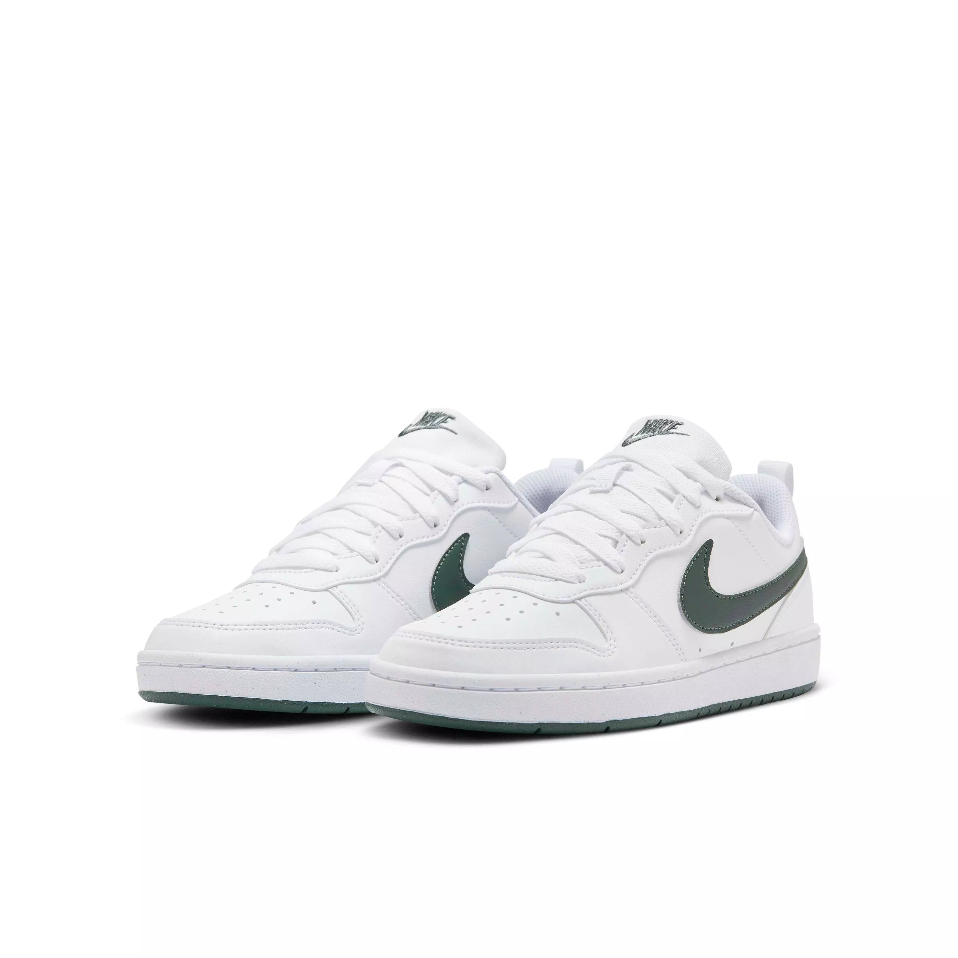 Nike Court Borough Low Recraft "White/Vintage Green" Grade School Boys' Shoe - WHITE/GREEN