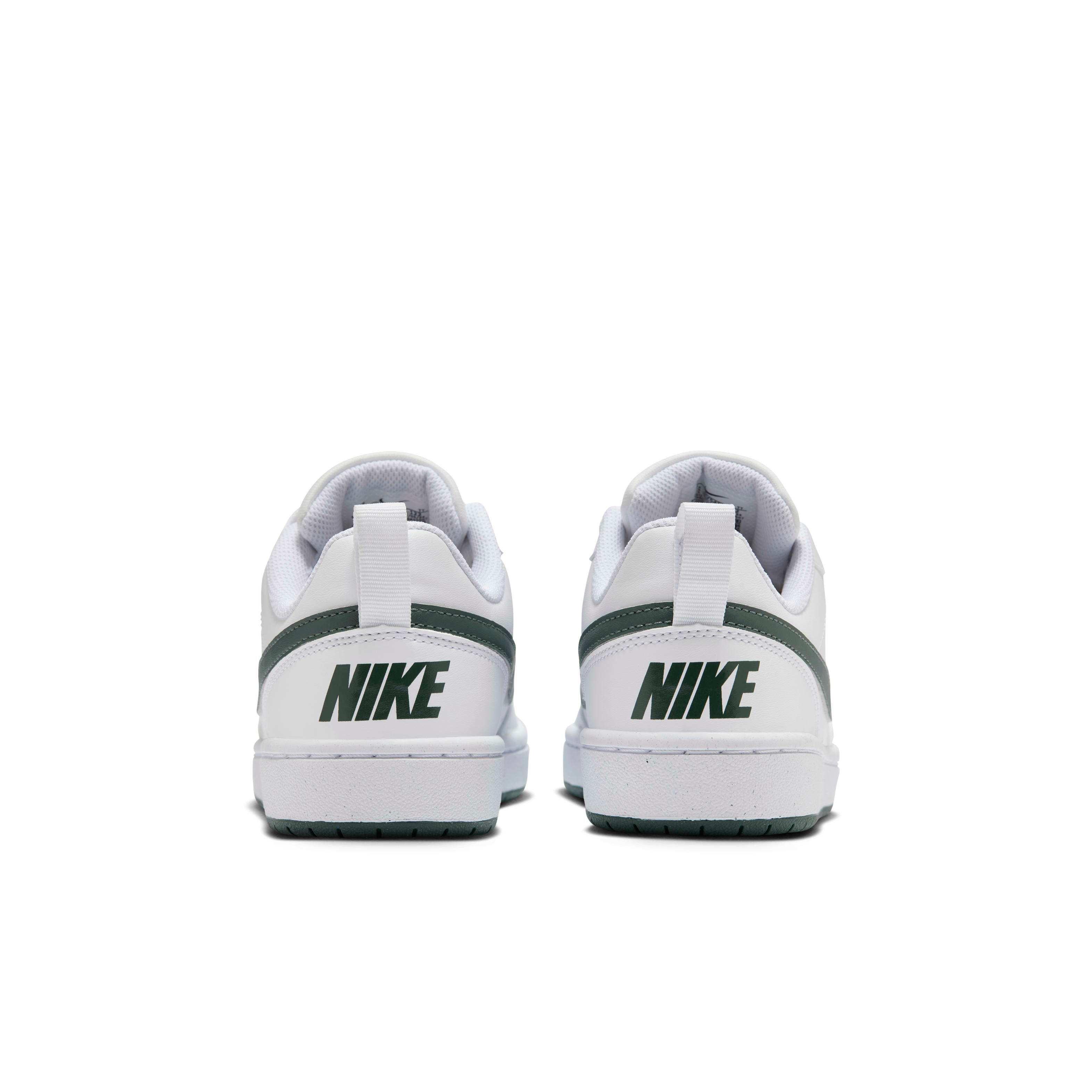 Nike Court Borough Low Recraft Grade School Boys' "White/Vintage Green" Shoe