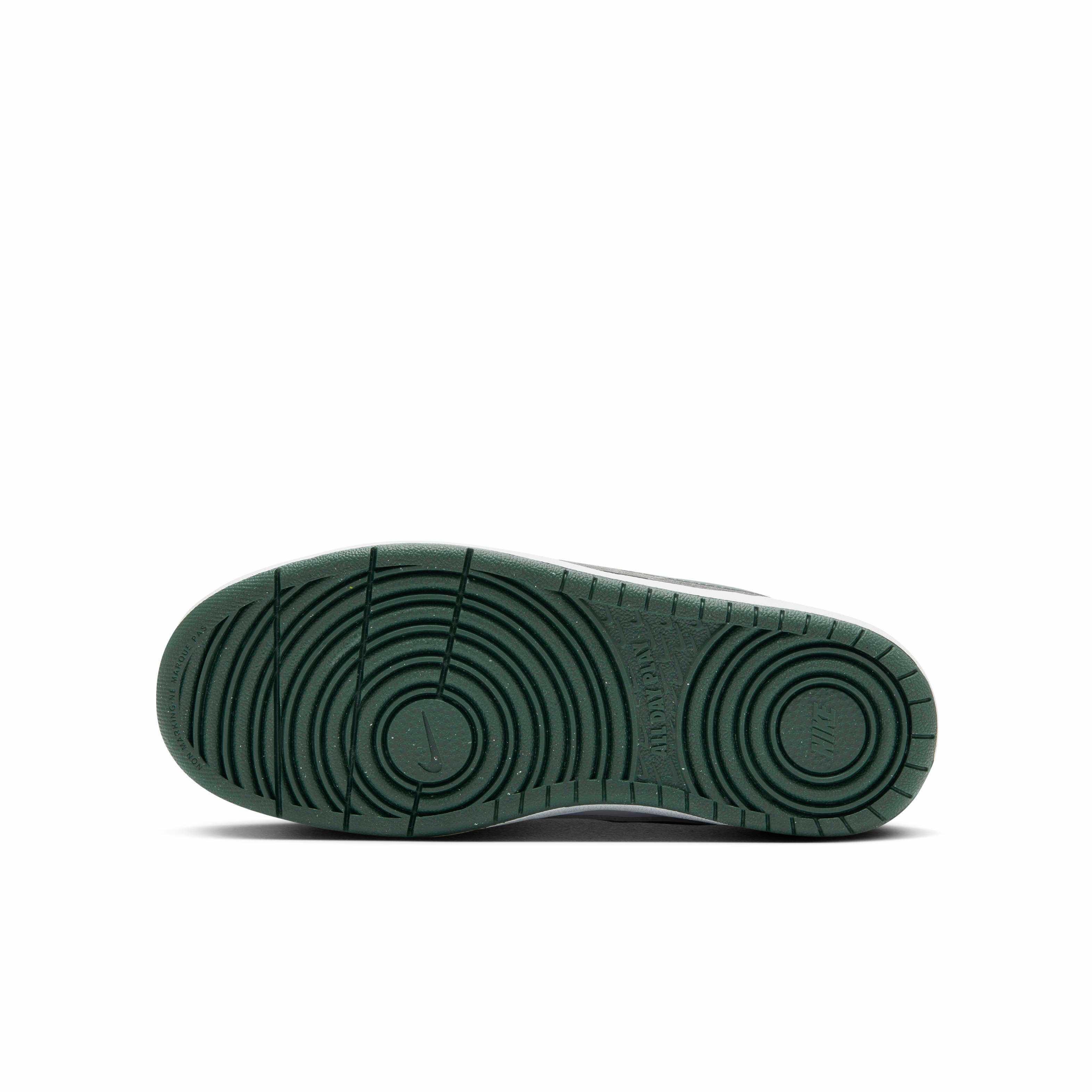 Nike Court Borough Low Recraft Grade School Boys' "White/Vintage Green" Shoe