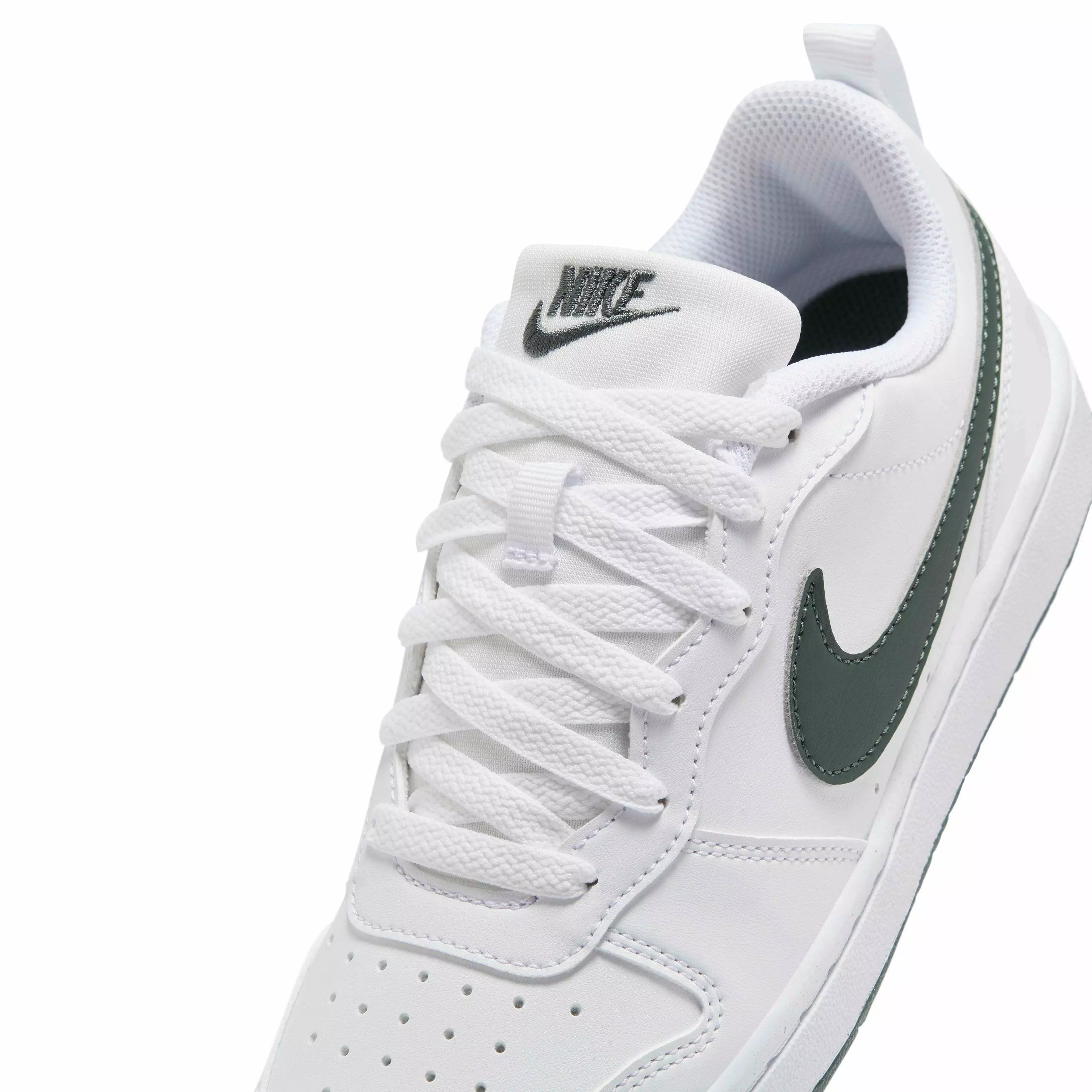 Nike Court Borough Low Recraft "White/Vintage Green" Grade School Boys' Shoe - WHITE/GREEN