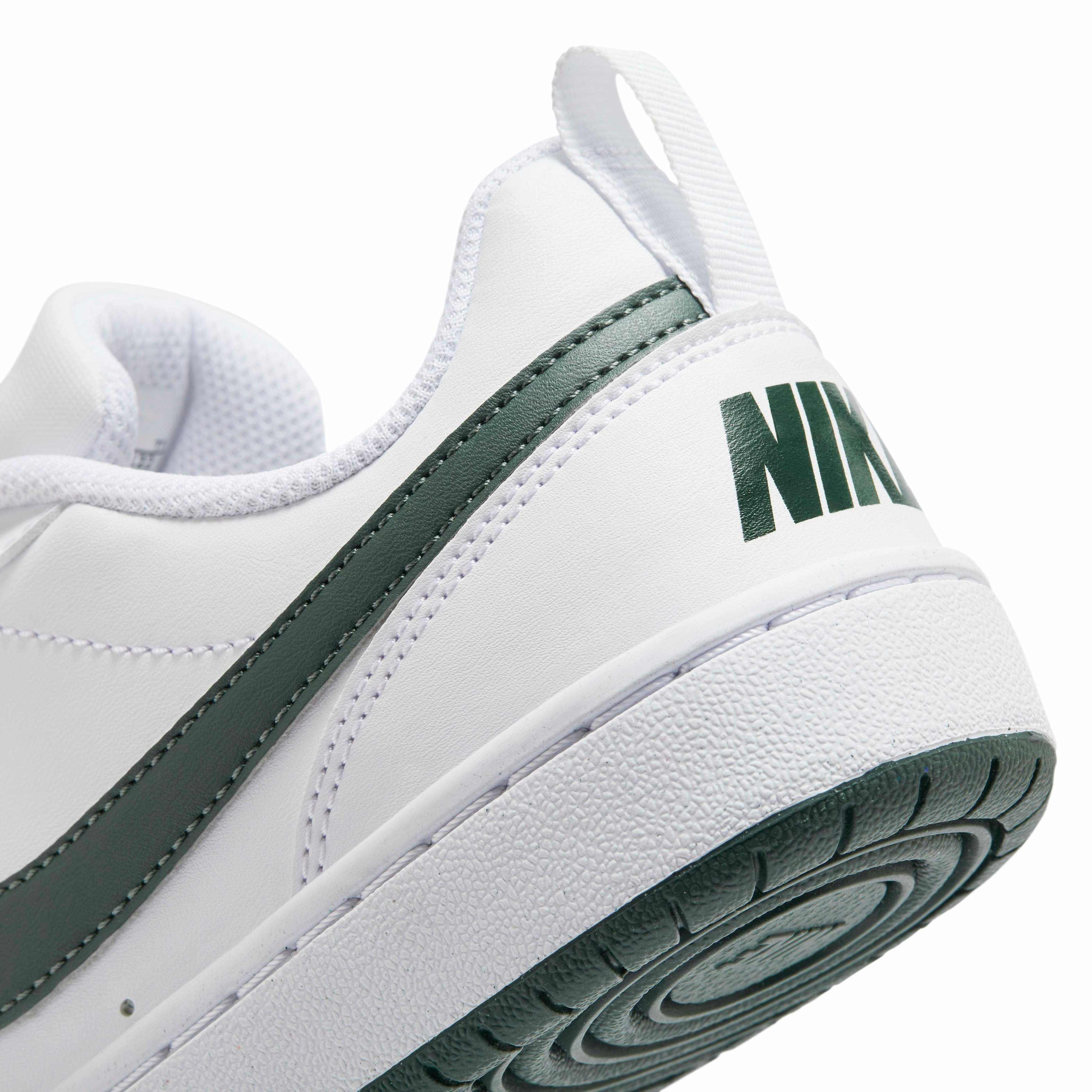 Nike Court Borough Low Recraft Grade School Boys' "White/Vintage Green" Shoe