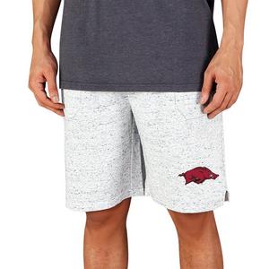 College Concepts Men's Arkansas Razorbacks Throttle Shorts - White/Charcoal