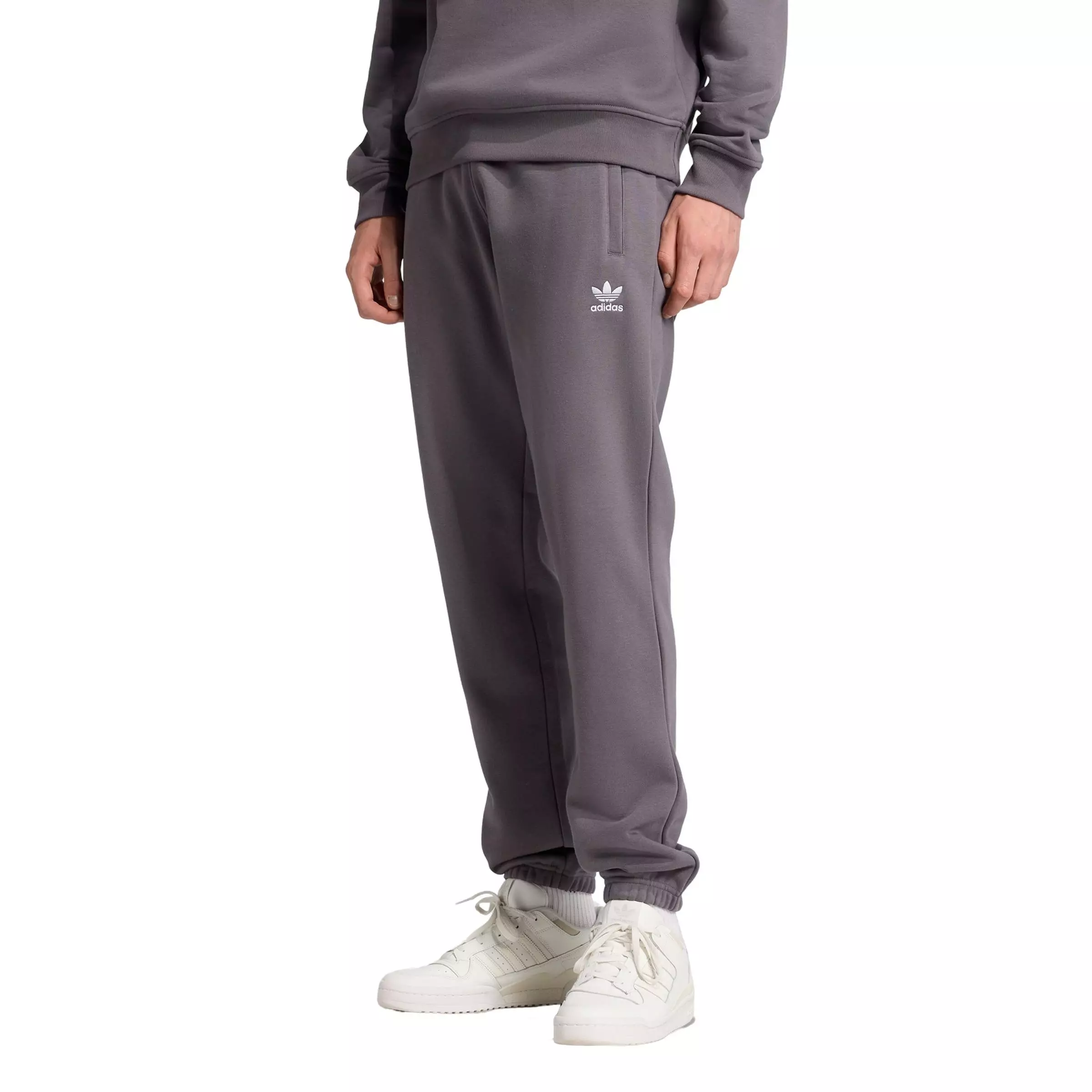 adidas Originals Men's Trefoil Essentials Pants - Dk Grey - DARK GREY
