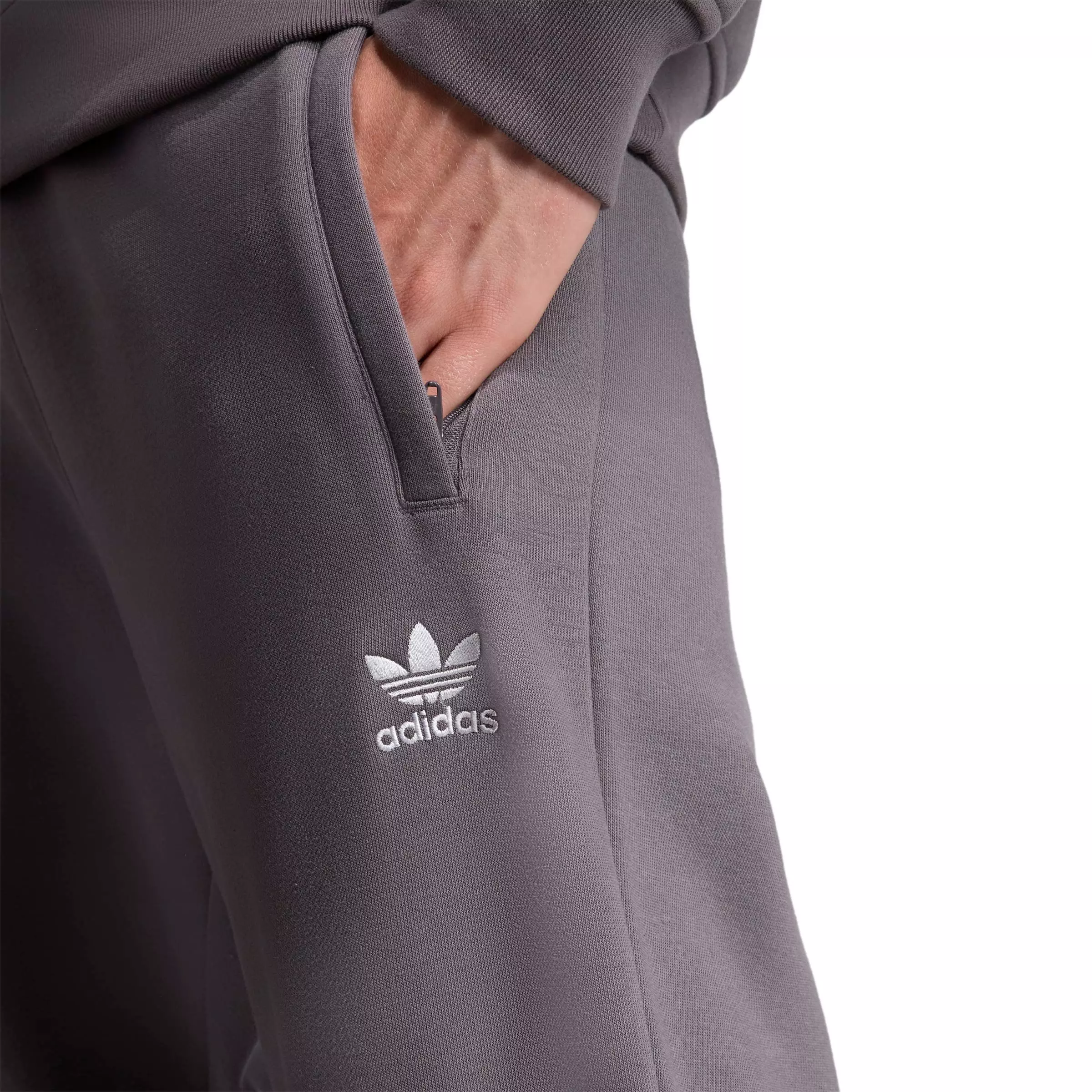 adidas Originals Men's Trefoil Essentials Pants - Dk Grey - DARK GREY