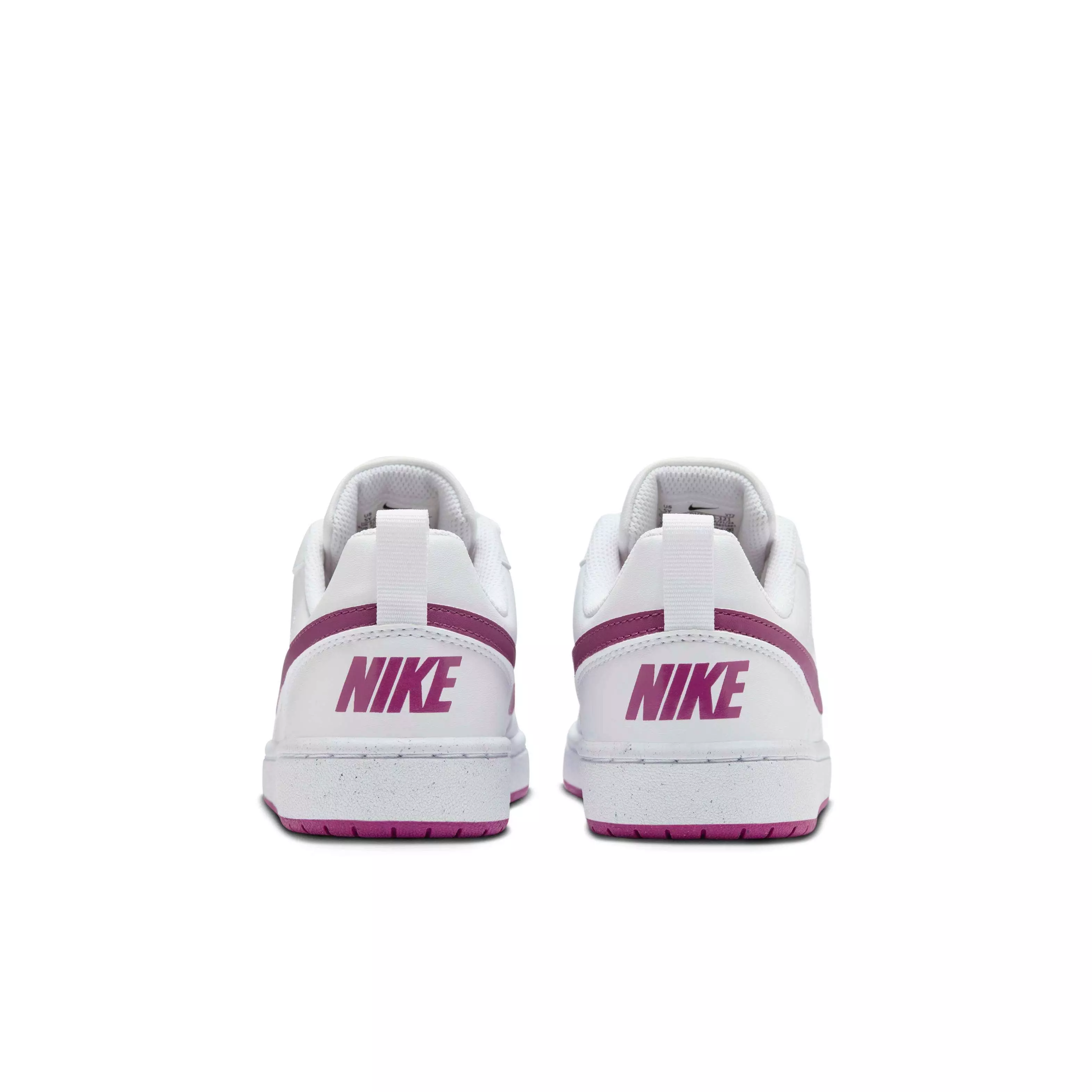 Nike Court Borough Low Recraft "White/Hot Fuchsia" Grade School Girls' Shoe - WHITE/FUCHSIA