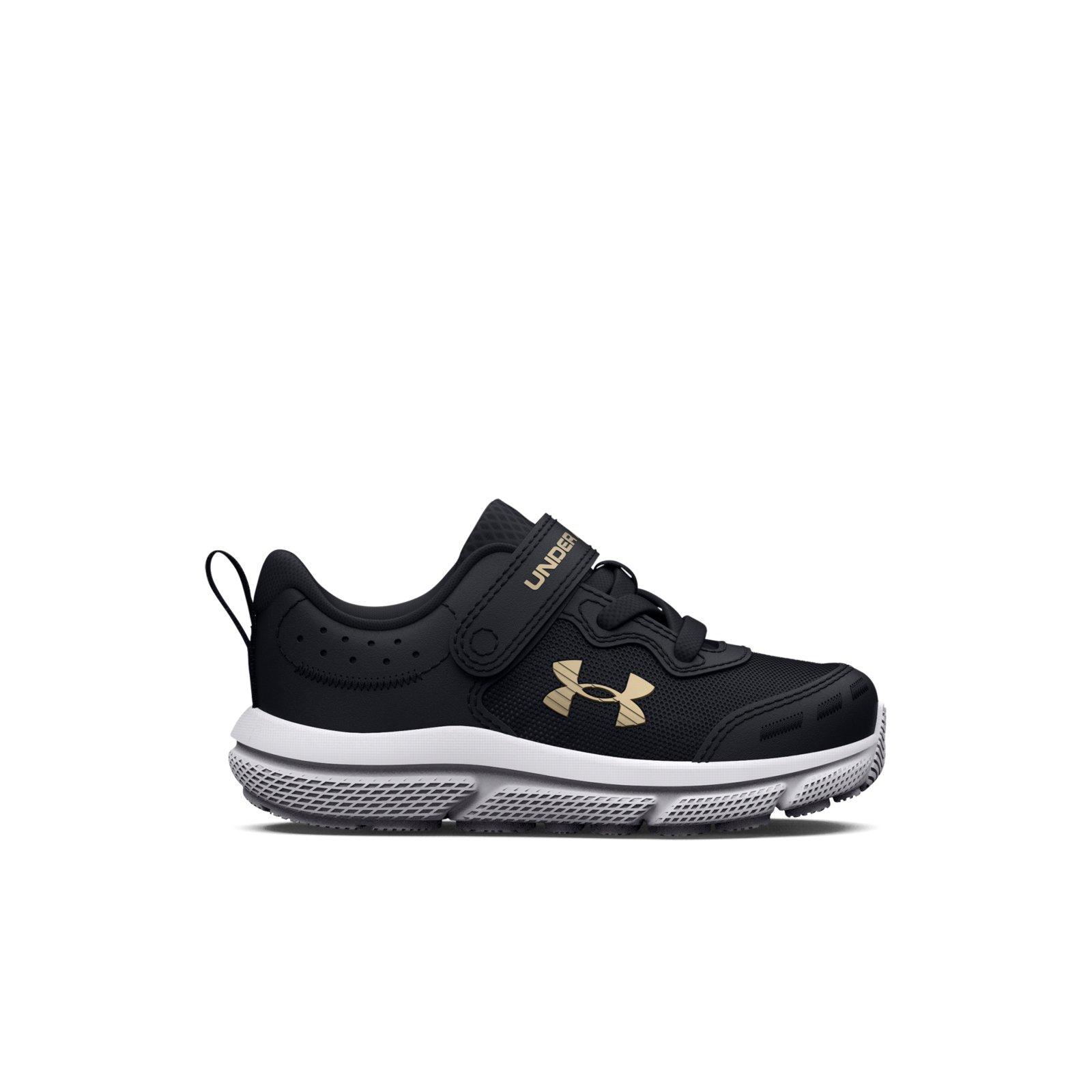 Under Armour Assert 10 AC Black/Metallic Gold Infant Girls' Running Shoe  - Hibbett