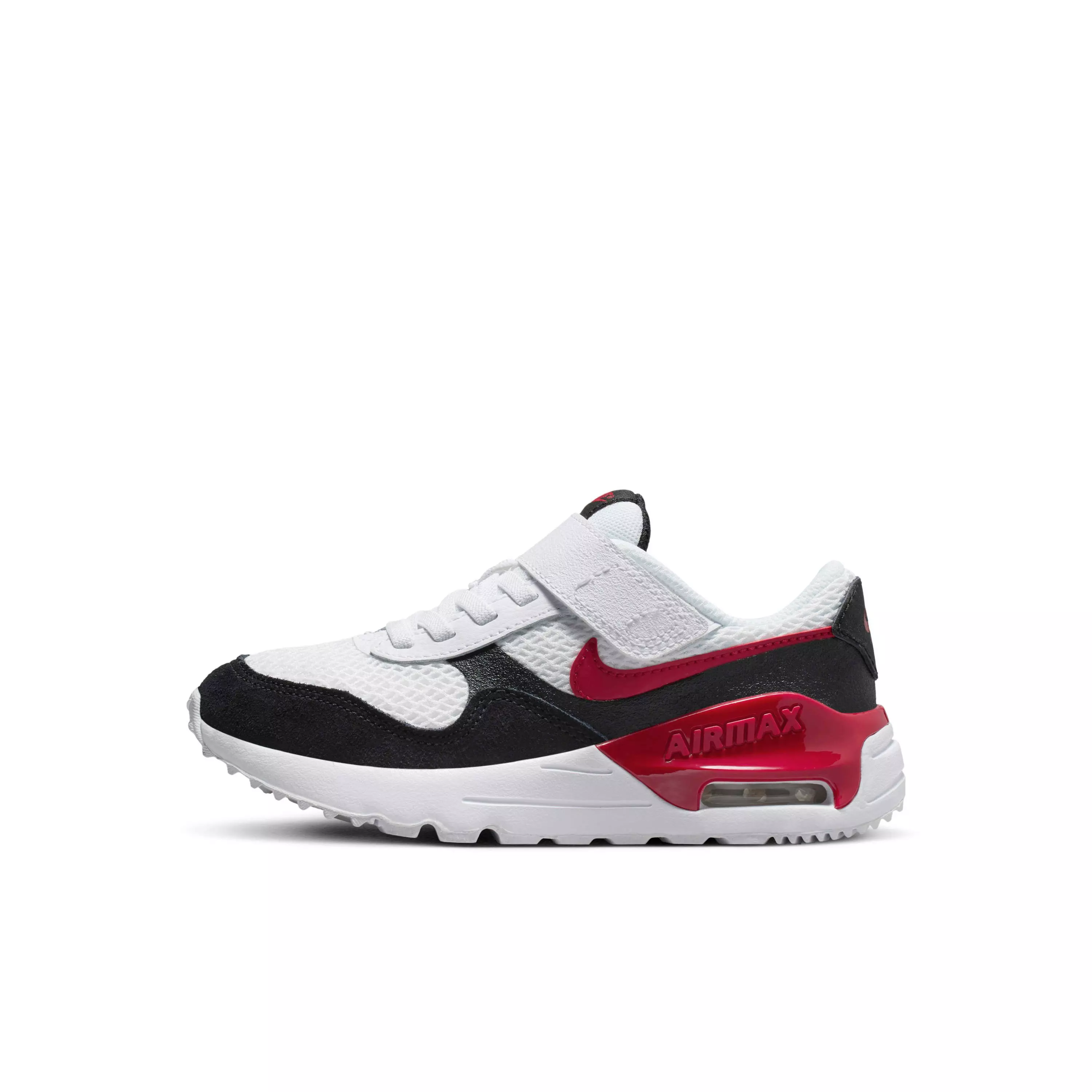Nike Air Max SYSTM "White/Black/White/Gym Red" Preschool Boys' Shoe - WHITE/BLACK/WHITE/RED
