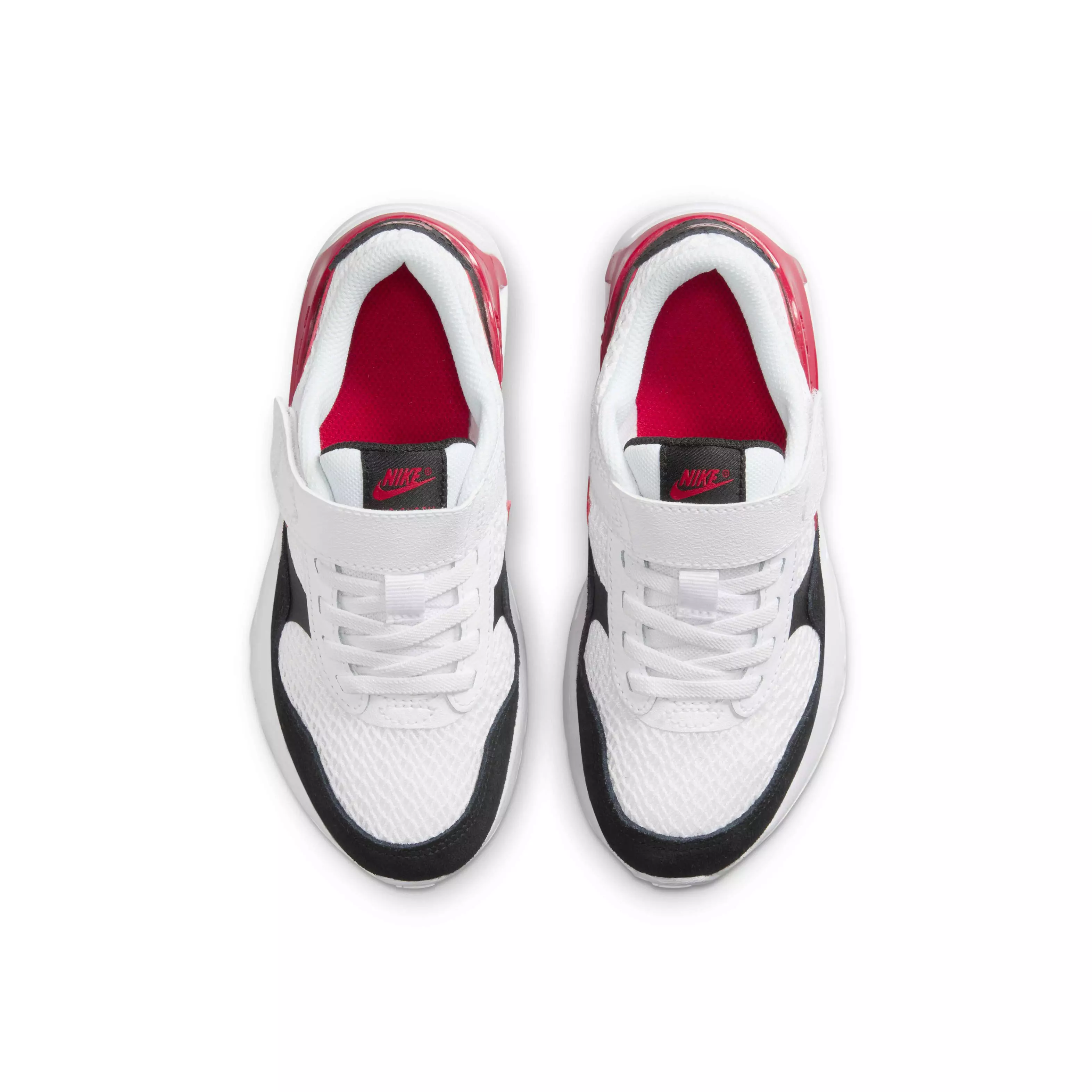 Nike Air Max SYSTM "White/Black/White/Gym Red" Preschool Boys' Shoe - WHITE/BLACK/WHITE/RED