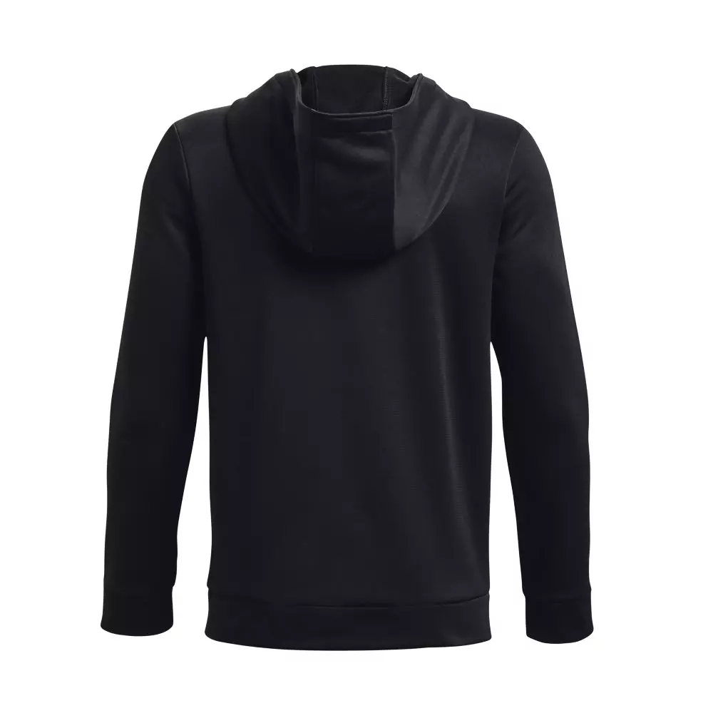 Under Armour Big Boys' Fleece Full-Zip Hoodie - BLACK