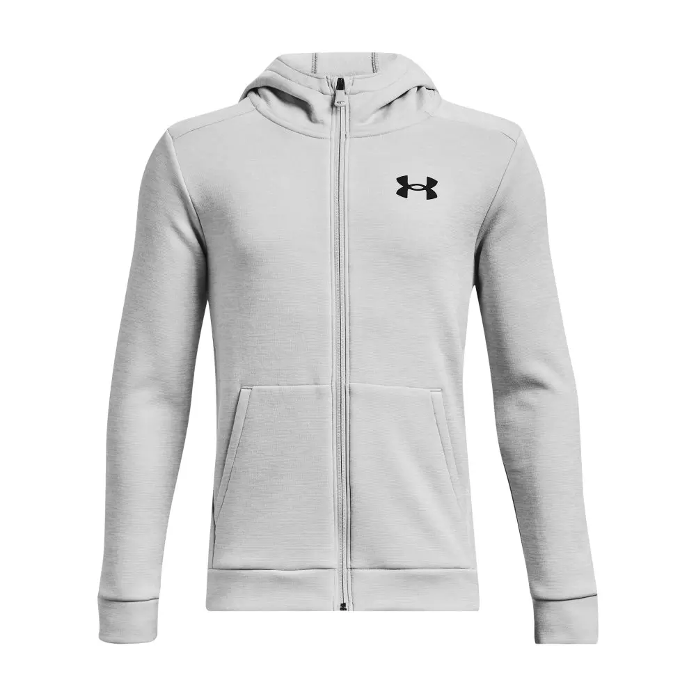 Under Armour Boys' Fleece Full-Zip Hoodie - GREY