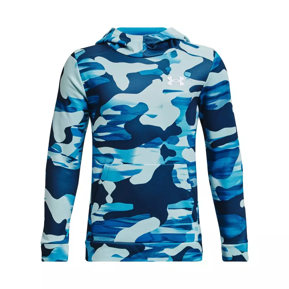 Under Armour Boys' Fleece Printed Hoodie - BABY BLUE