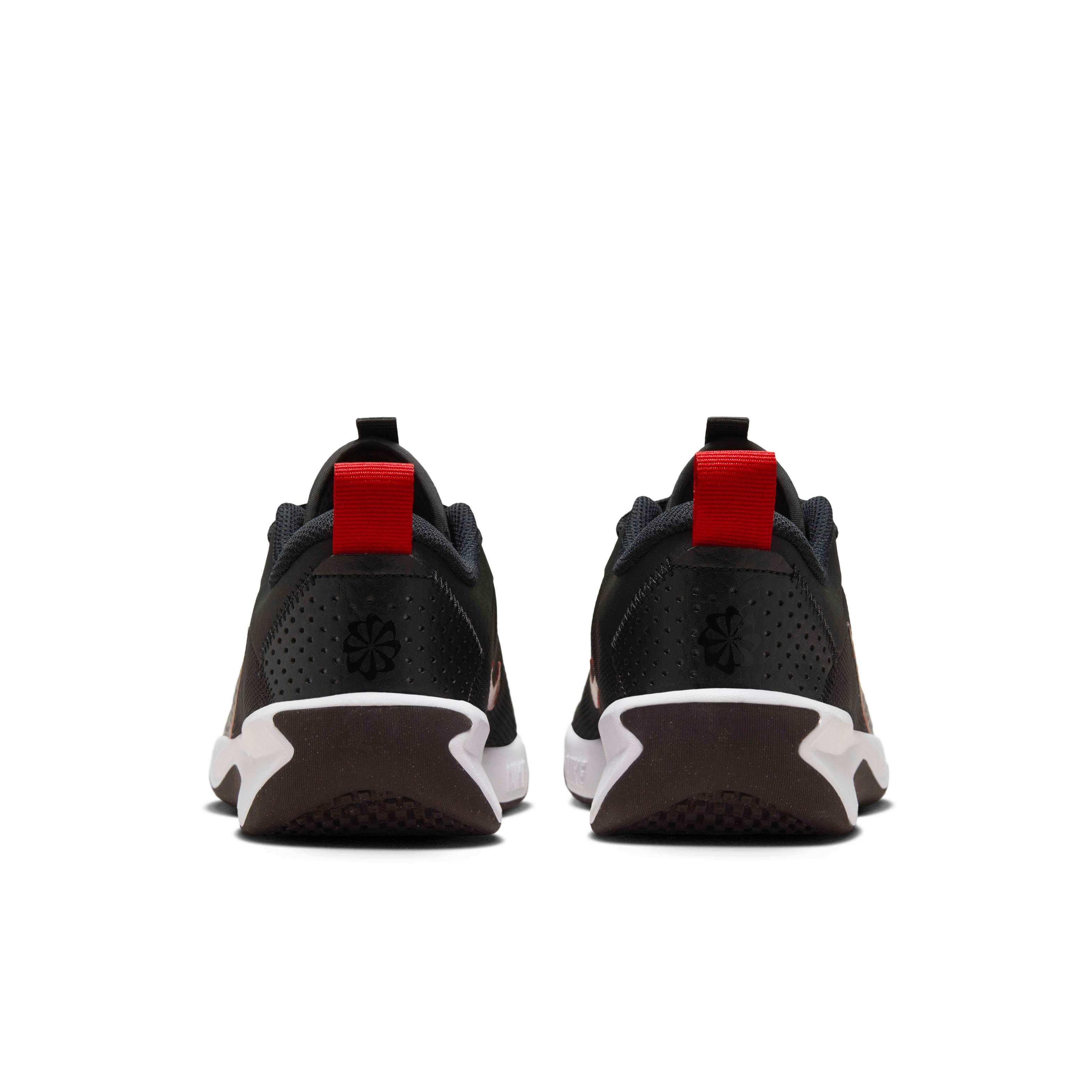 Nike Omni Multi-Court Grade School Boys' "Black/Gym Red/Cement Grey/Burgundy Ash" Shoe