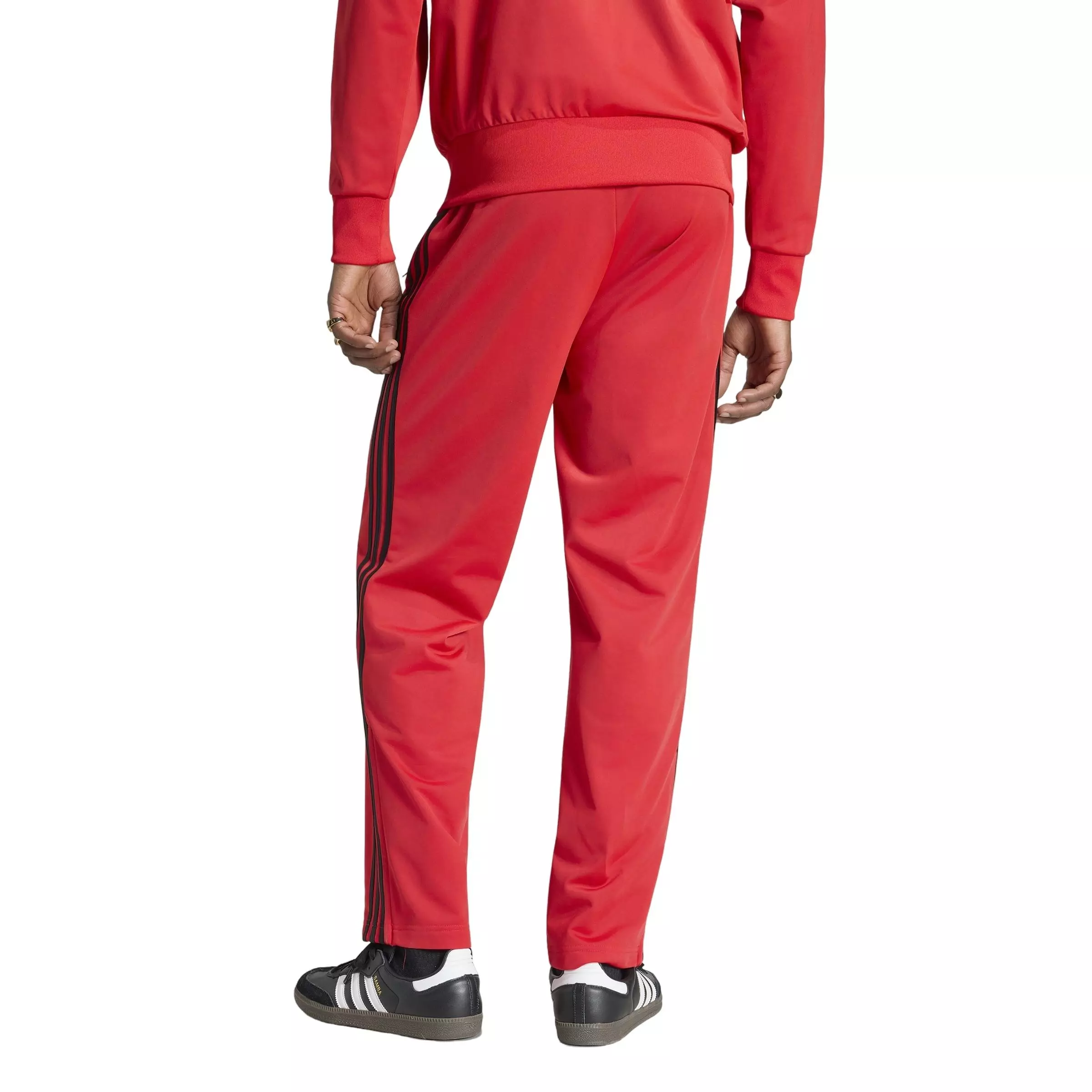 adidas Originals Men's Firebird Track Pants - Red/Black - RED/BLACK