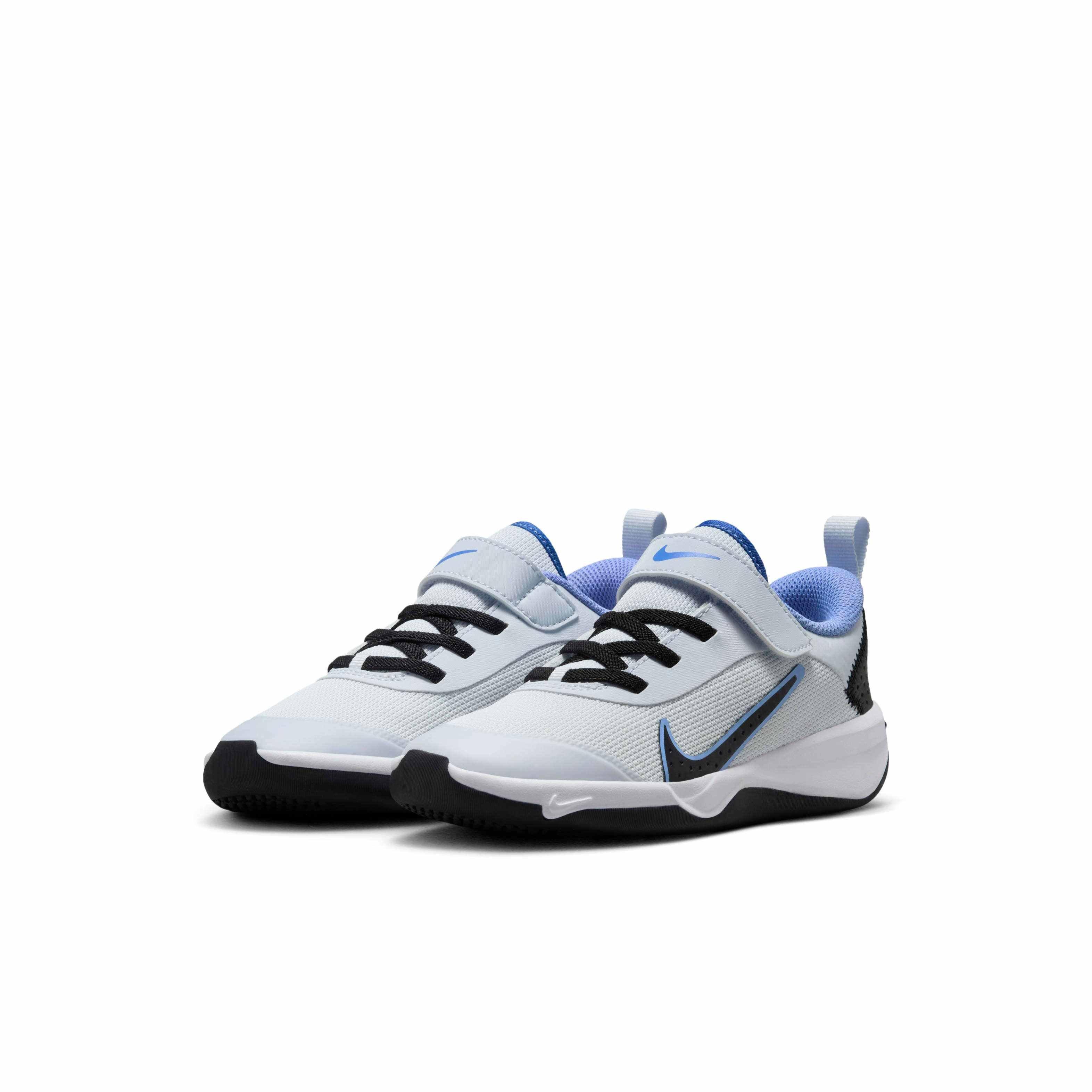 Nike Omni Multi-Court Preschool Boys' "Football Grey/Black/Astronomy Blue/Royal Pulse" Shoe