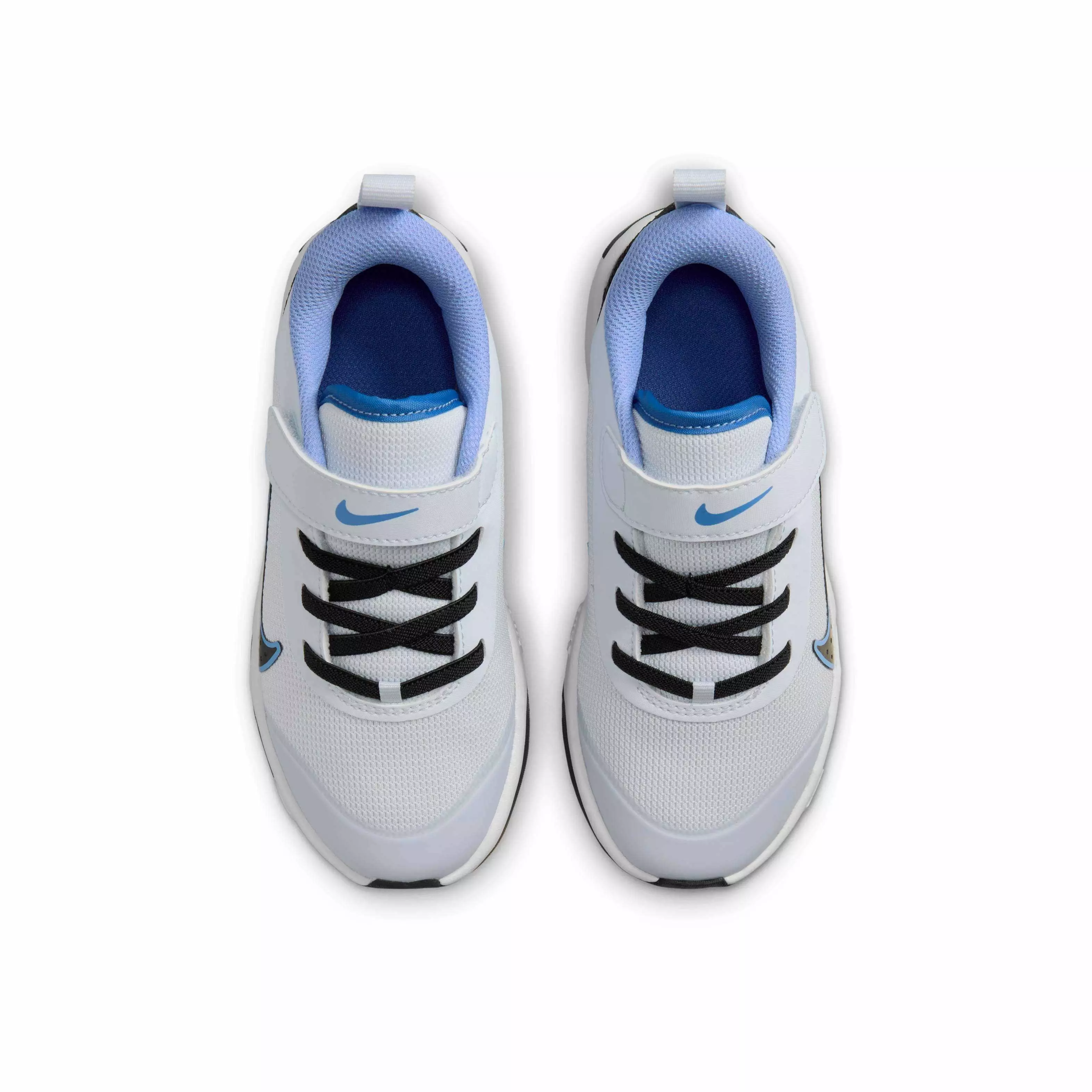 Nike Omni Multi-Court "Football Grey/Black/Astronomy Blue/Royal Pulse" Preschool Boys' Shoe - GREY/BLACK/BLUE/ROYAL