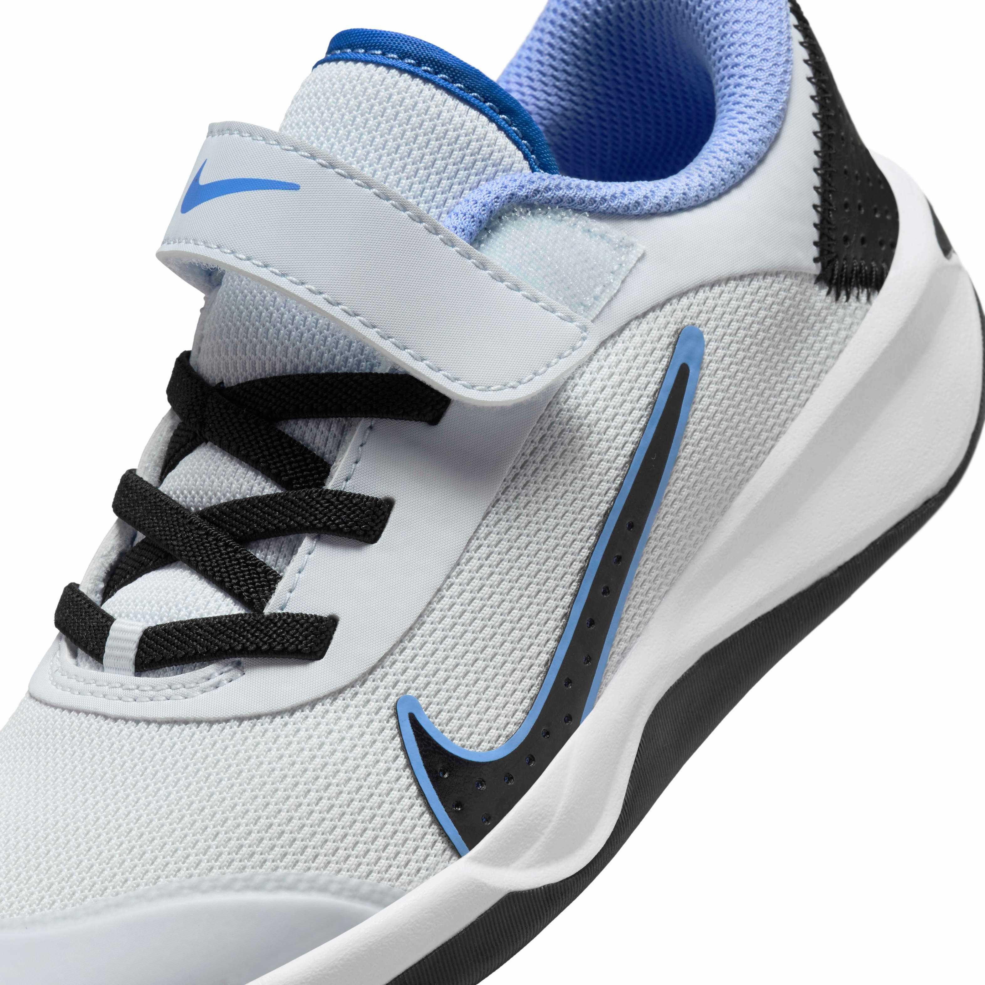 Nike Omni Multi-Court Preschool Boys' "Football Grey/Black/Astronomy Blue/Royal Pulse" Shoe