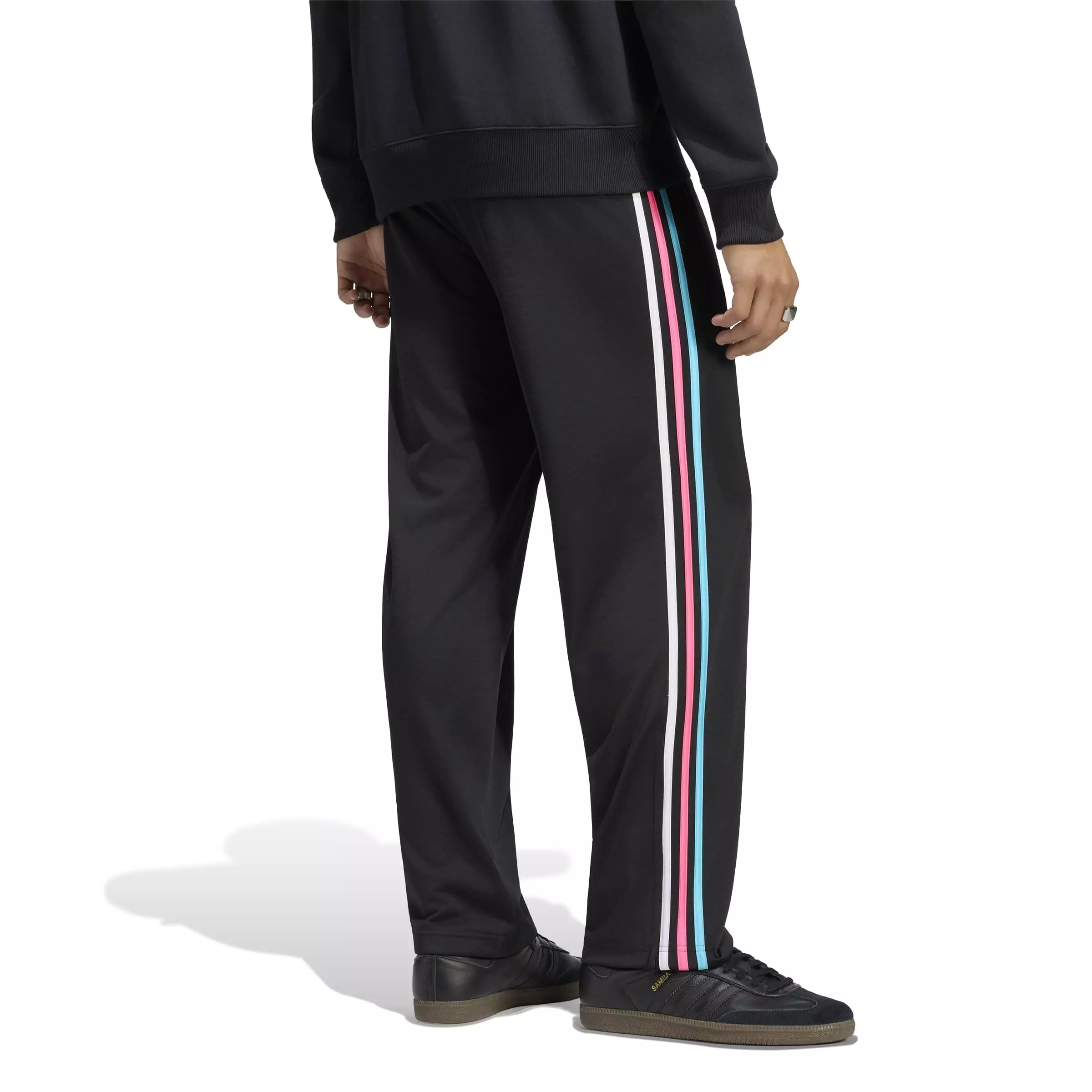 adidas Originals Men's Firebird Track Tracksuit Bottoms - Black - BLACK