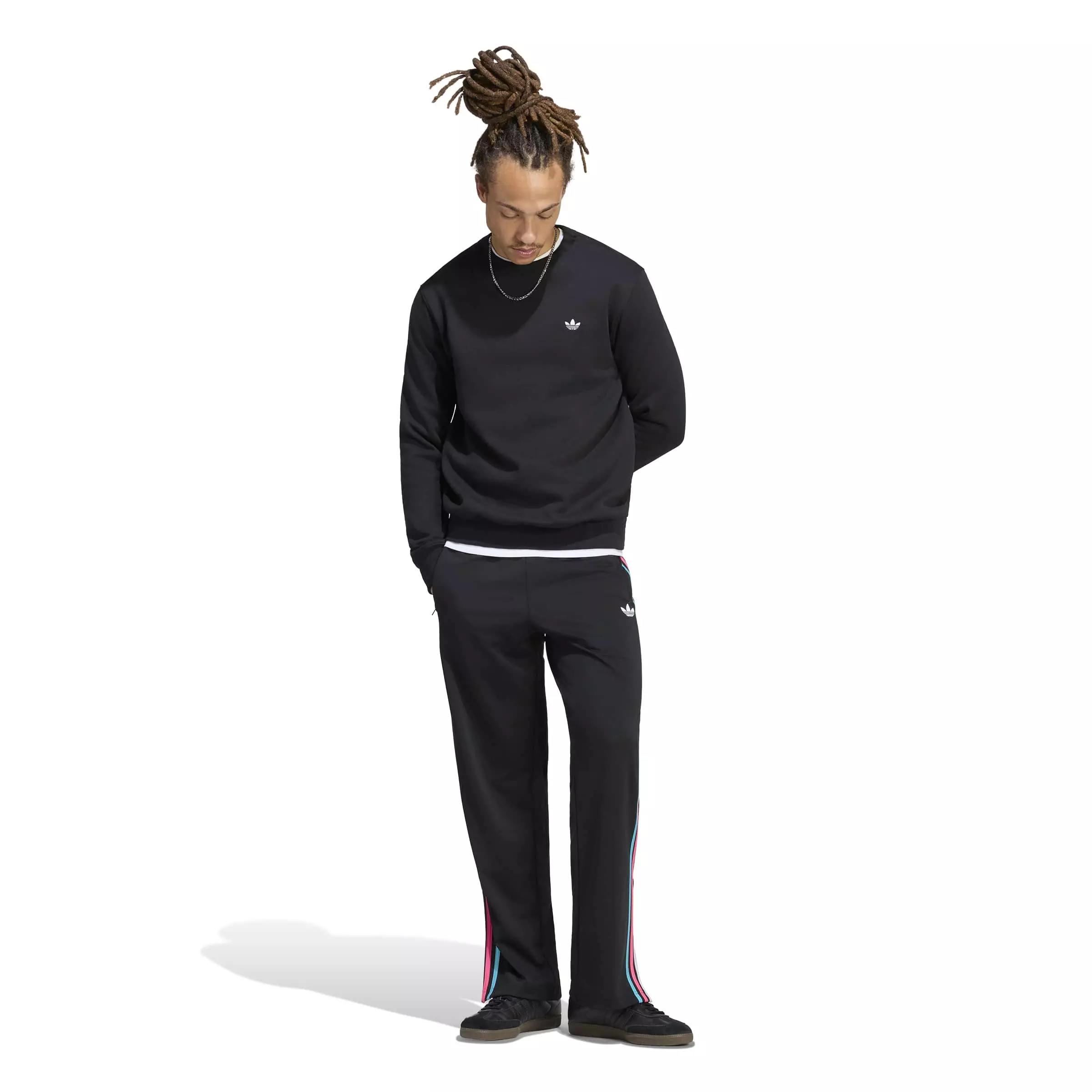 adidas Originals Men's Firebird Track Tracksuit Bottoms - Black - BLACK