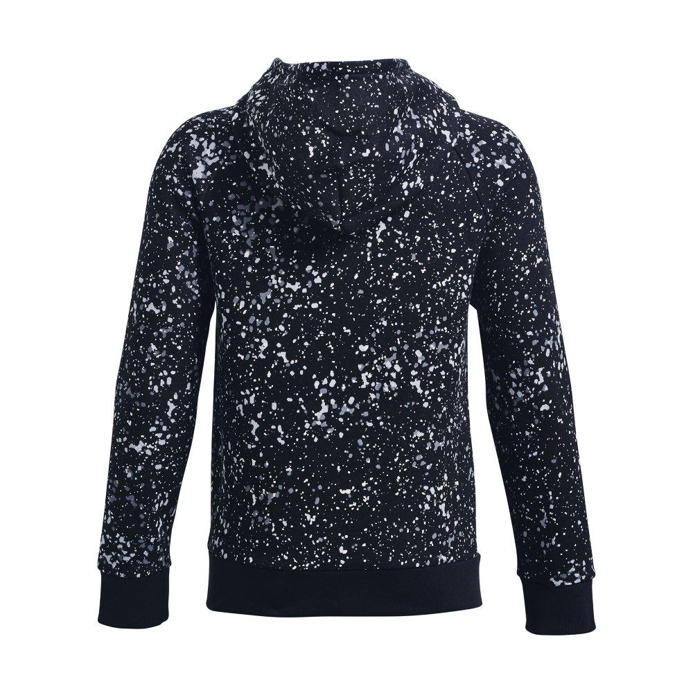 Under Armour Boys' Rival Fleece Printed Hoodie - BLACK Thumbnail View 2