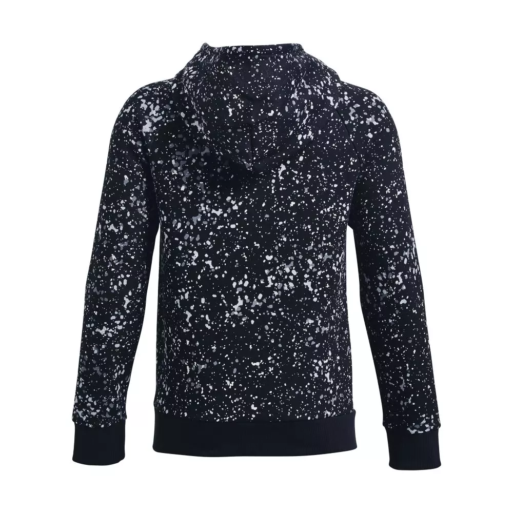 Under Armour Boys' Rival Fleece Printed Hoodie - BLACK