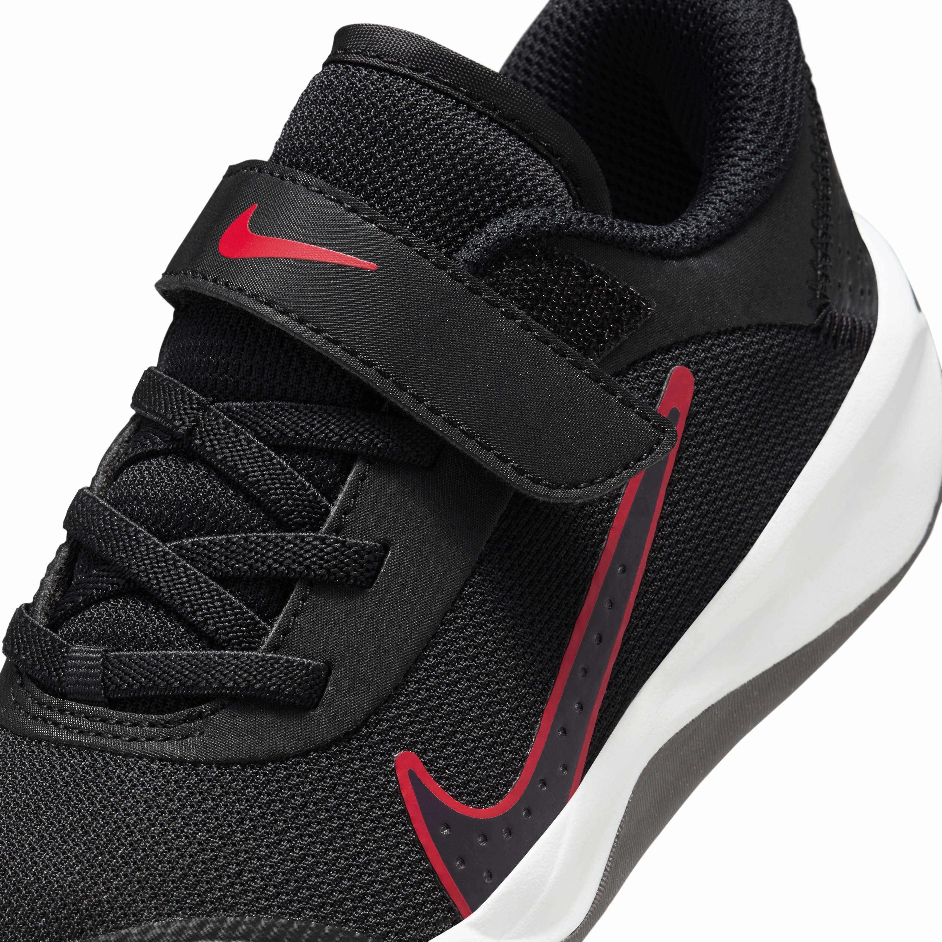 Nike Omni Multi-Court "Black/Gym Red/Cement Grey/Burgundy Ash" Preschool Boys' Shoe - BLACK/RED/GREY/BURGUNDY Thumbnail View 7