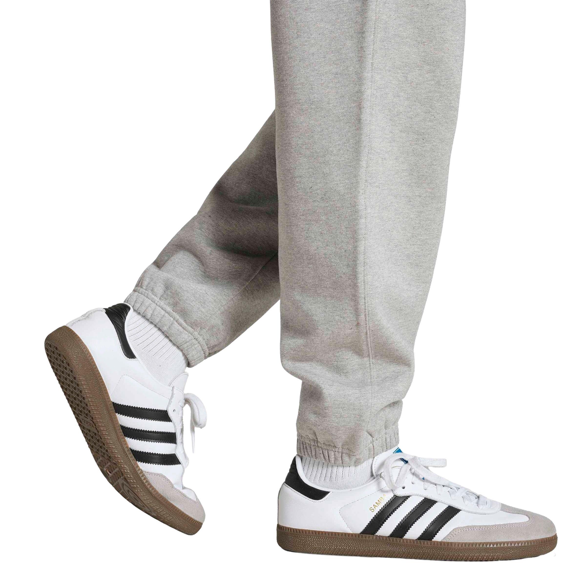 adidas Originals Men's Trefoil Essentials Regular Fleece Joggers - Grey - GREY Thumbnail View 4