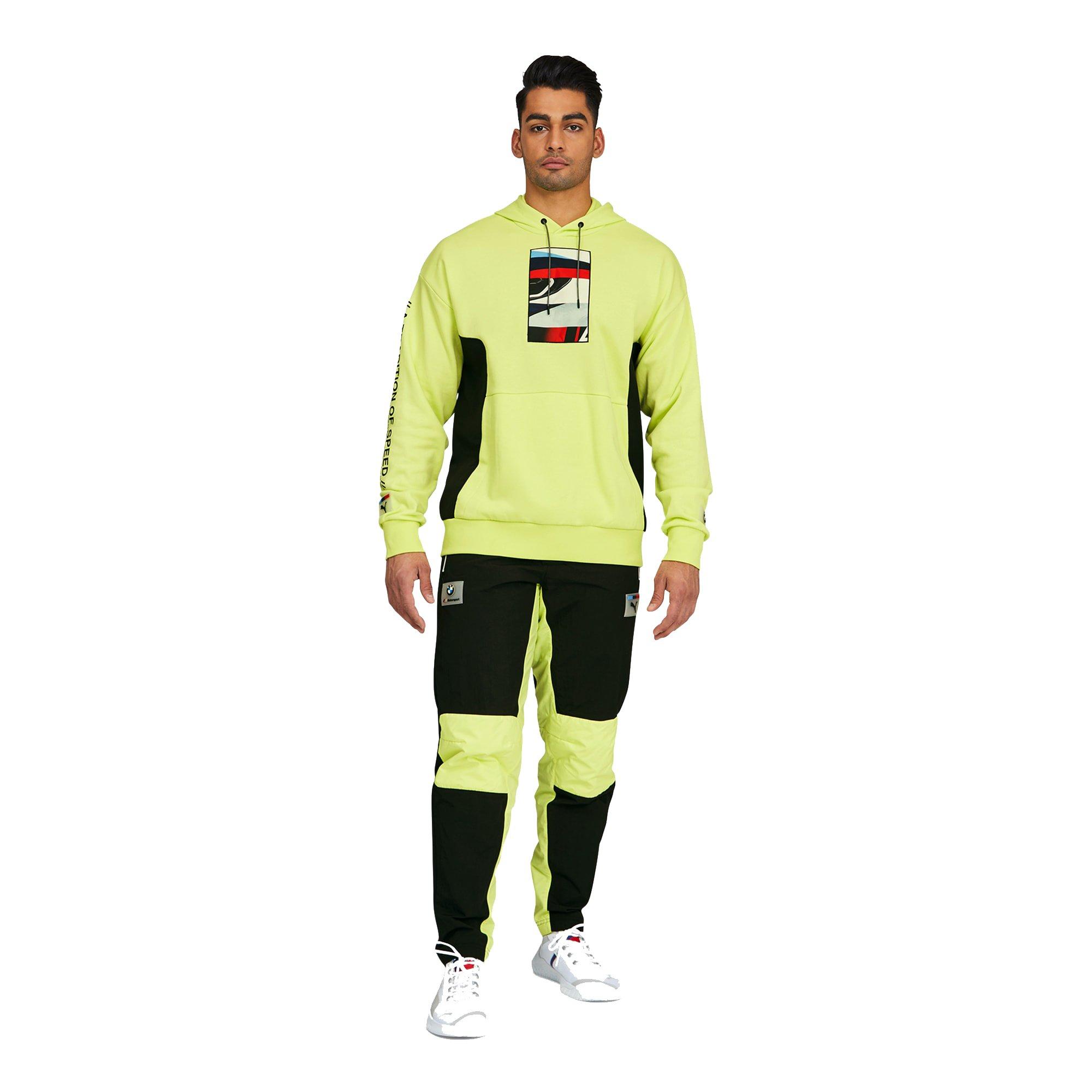 Puma Men's Yellow BMW M Motorsport Street Hoodie - YELLOW Thumbnail View 3