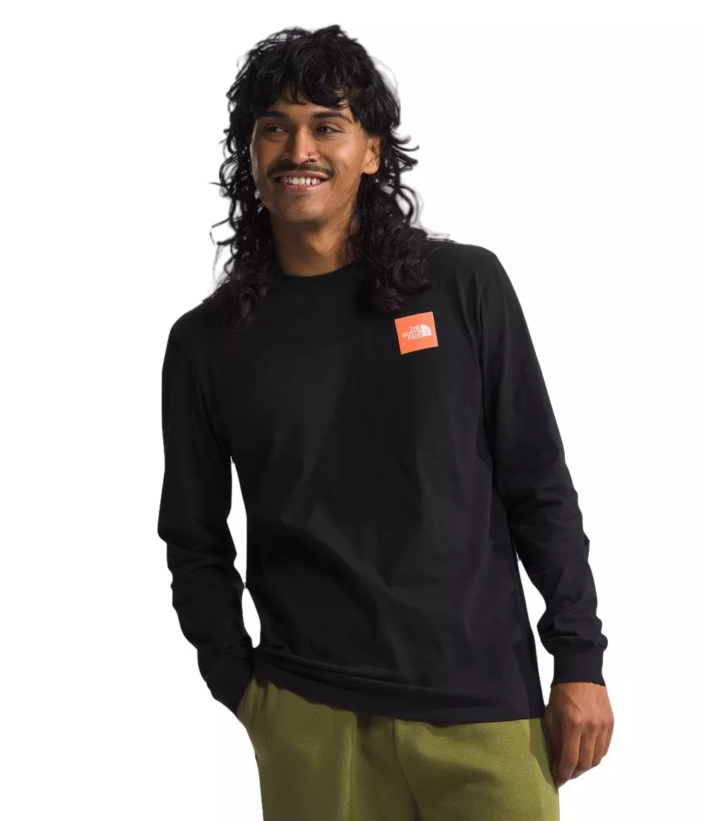 The North Face Men’s Long-Sleeve Brand Proud Tee - BLACK