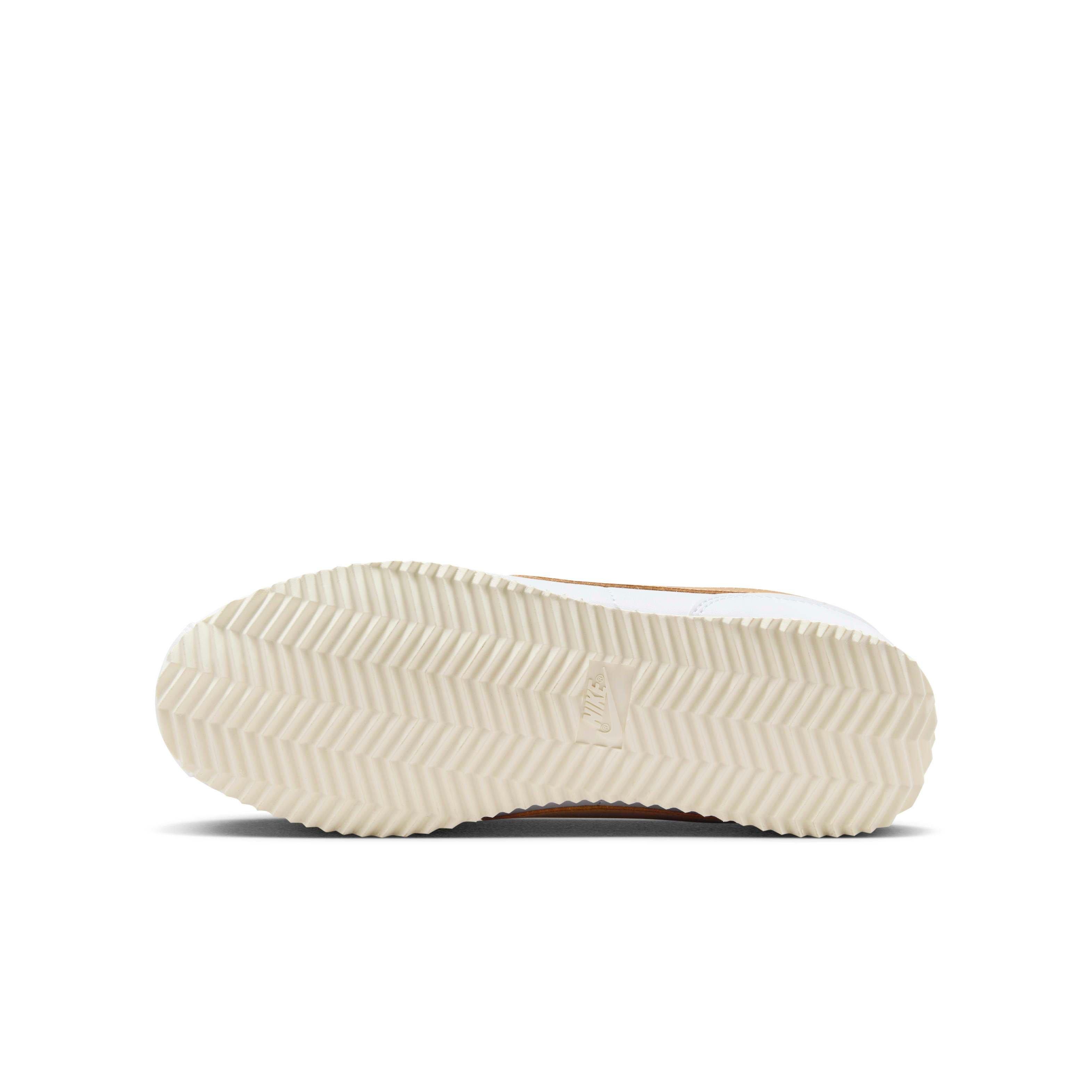 Nike Cortez Grade School Girls' "White/Dark Raisin/Pale Ivory/Hemp" Shoe