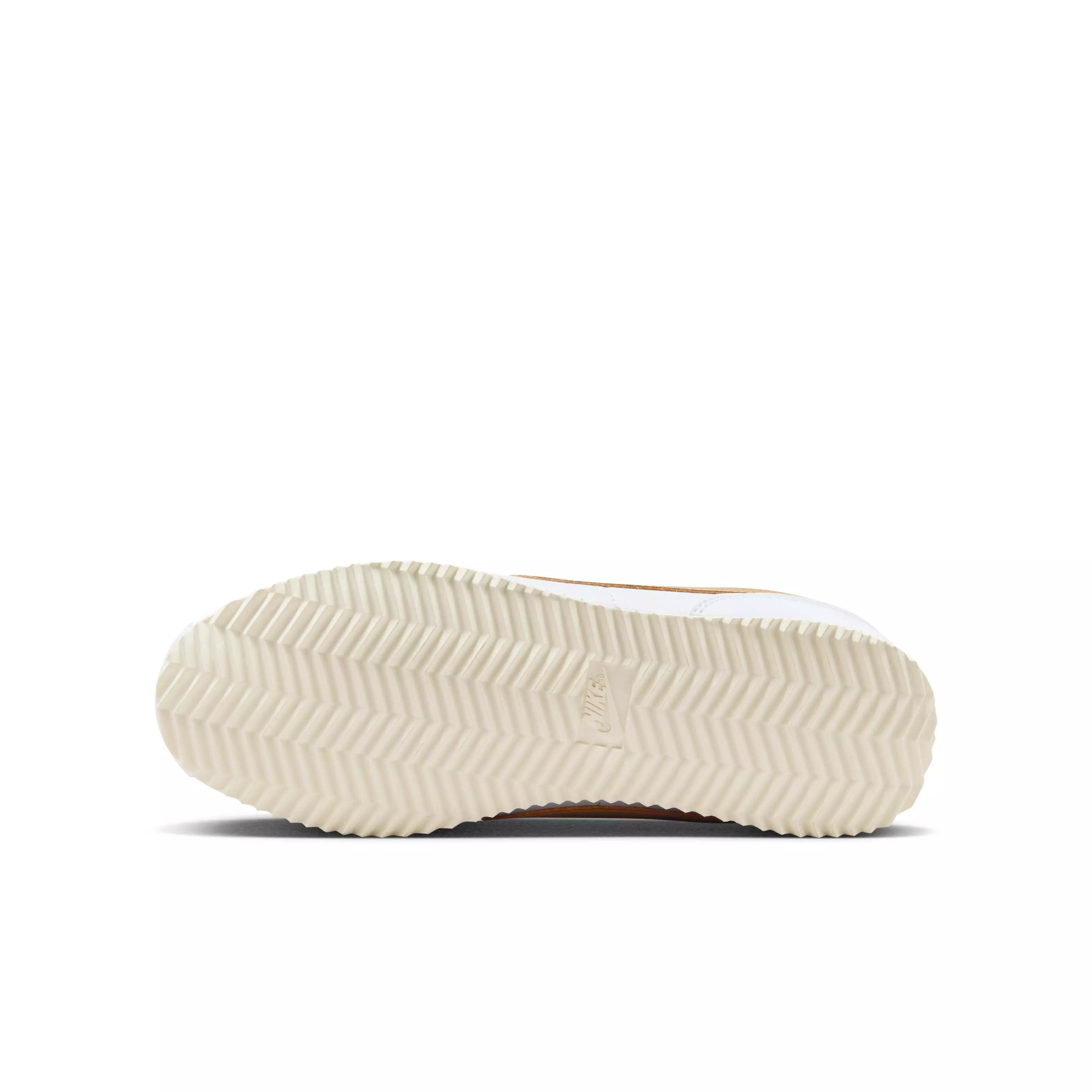 Nike Cortez "White/Dark Raisin/Pale Ivory/Hemp" Grade School Girls' Shoe - WHITE/DK RAISIN/IVORY/HEMP