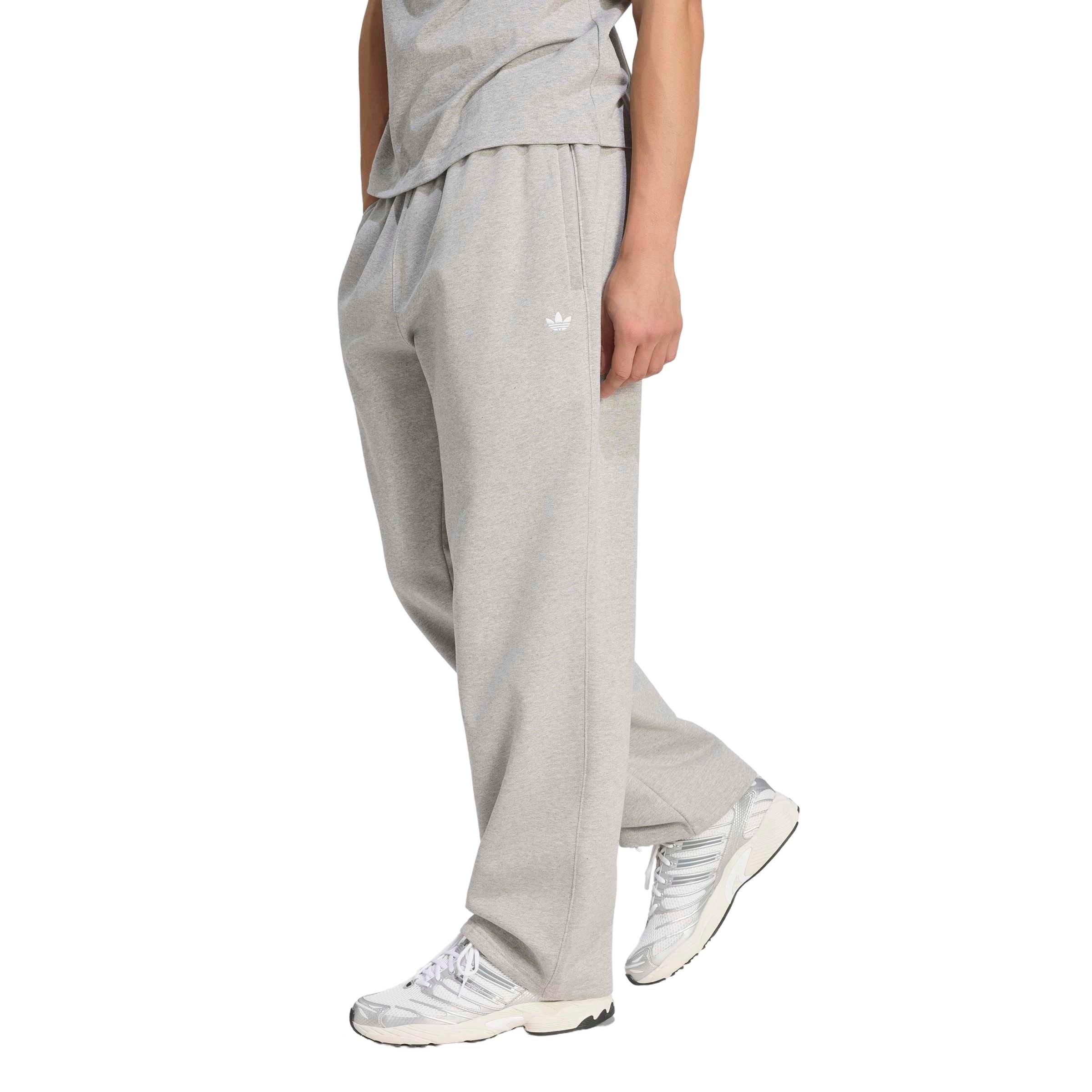 adidas Originals Men's Trefoil Essentials Open hem Joggers - Grey - GREY Thumbnail View 1