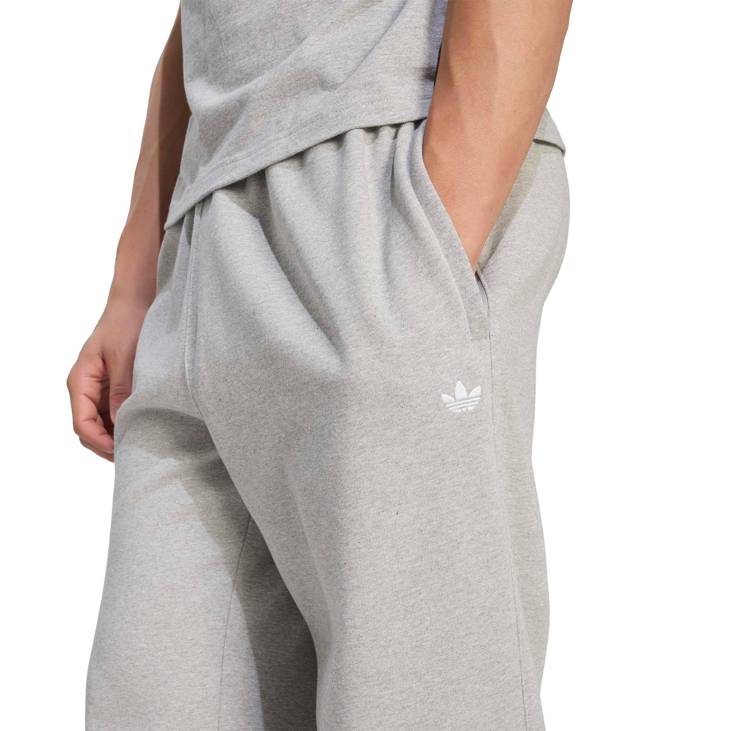 adidas Originals Men's Trefoil Essentials Open hem Joggers - Grey - GREY Thumbnail View 3