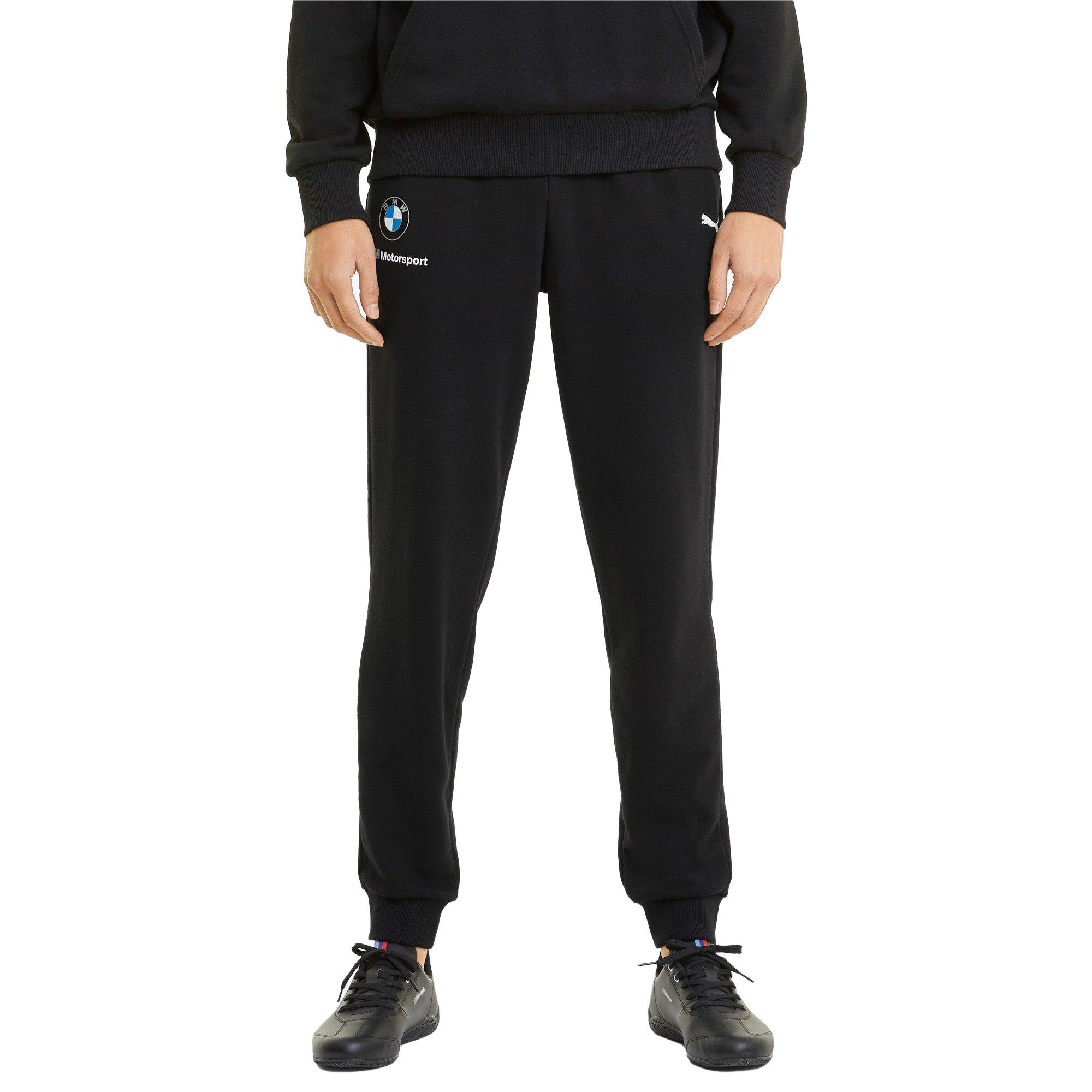 PUMA Men's Black BMW M Motorsport Essentials Sweatpants - BLACK Thumbnail View 1