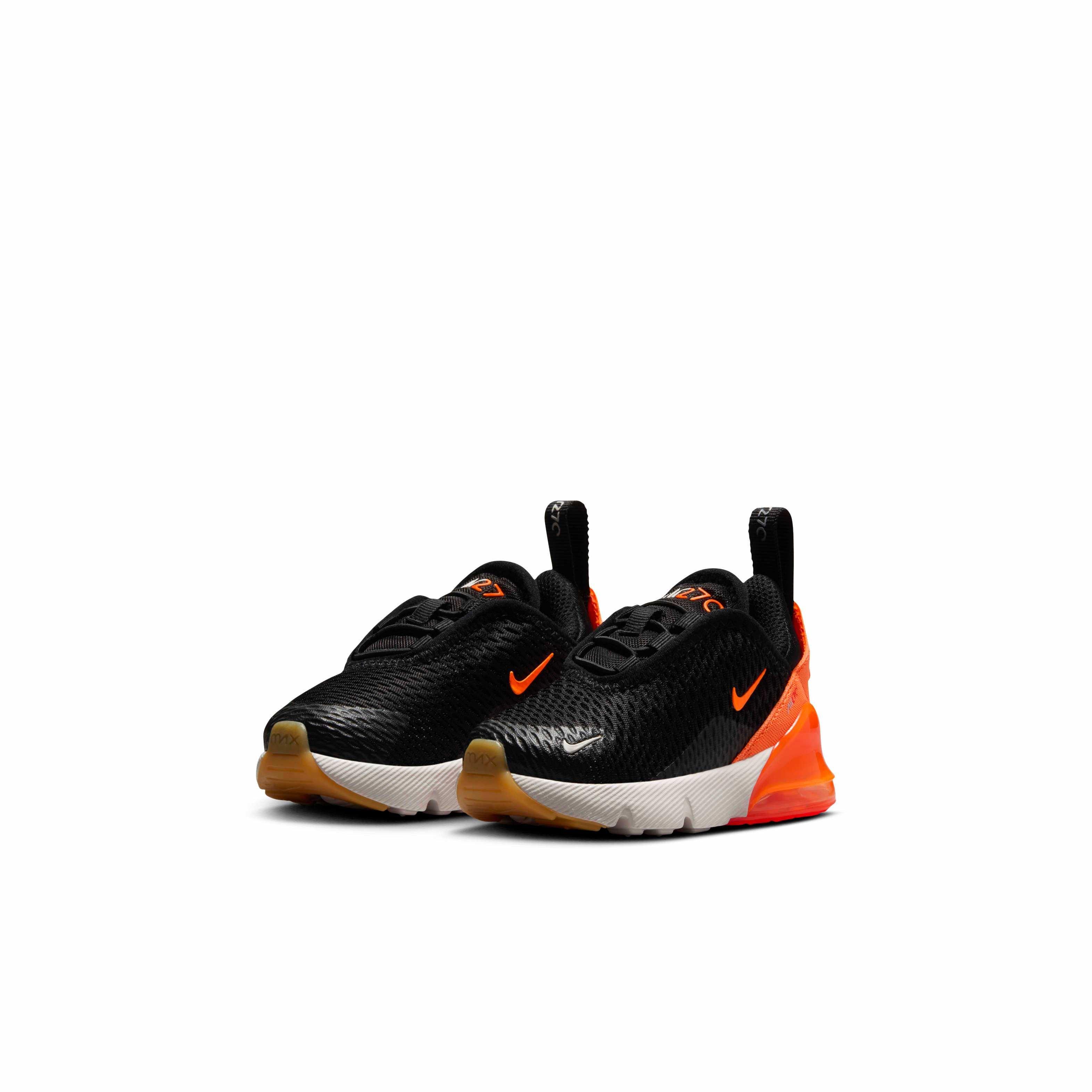 Nike Air Max 270 Infant Boys' "Black/Bright Crimson/Phantom/Total Orange" Shoe