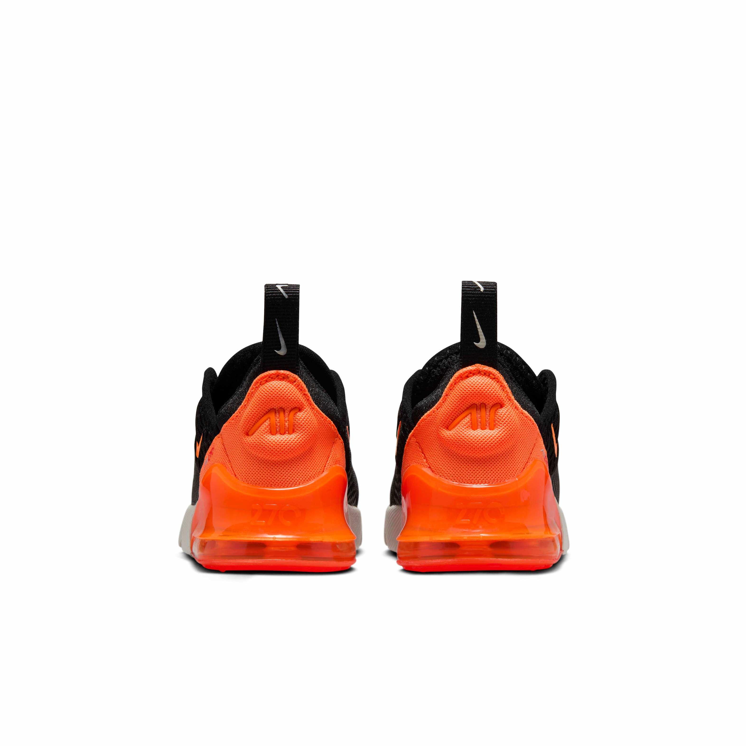 Nike Air Max 270 Infant Boys' "Black/Bright Crimson/Phantom/Total Orange" Shoe