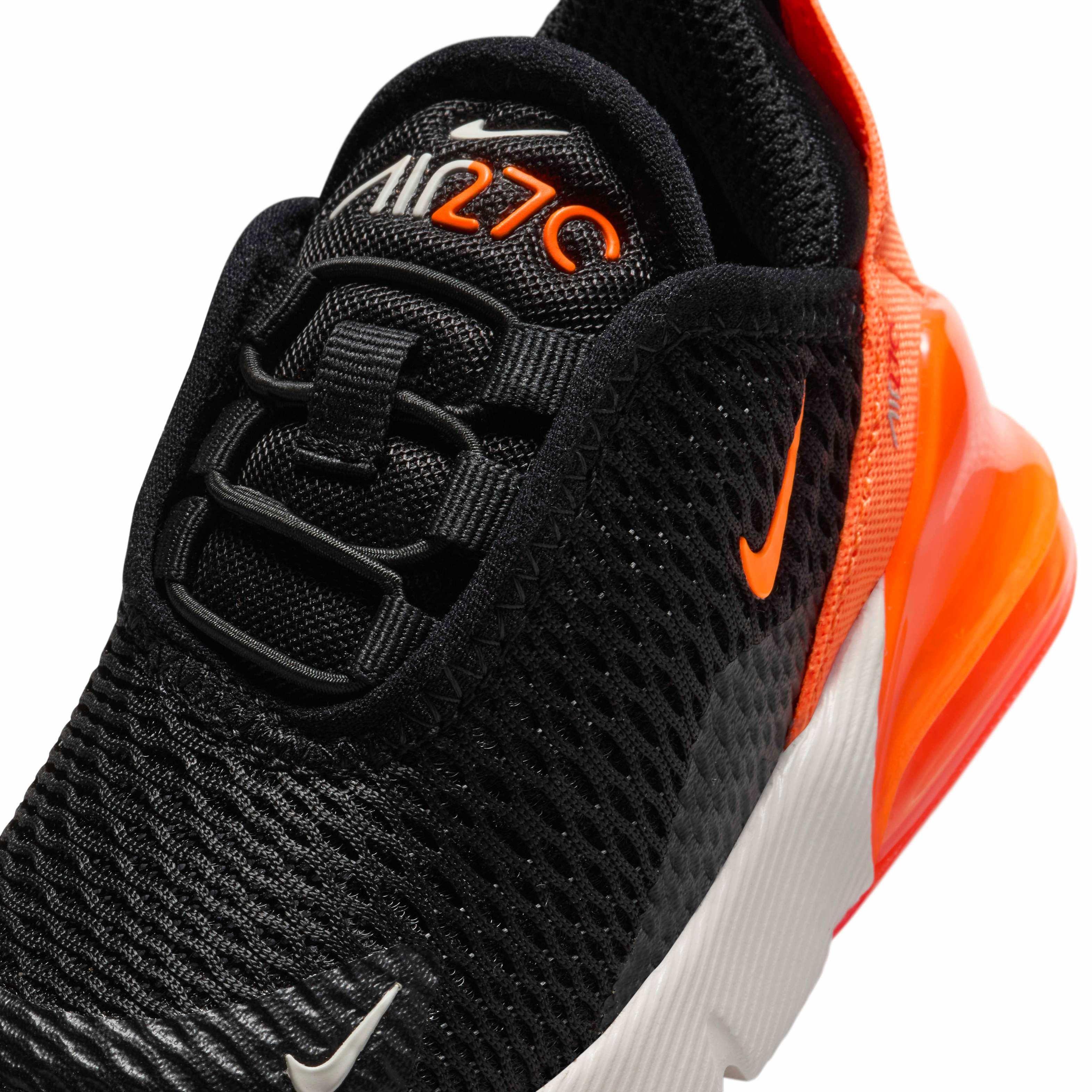 Nike Air Max 270 Infant Boys' "Black/Bright Crimson/Phantom/Total Orange" Shoe