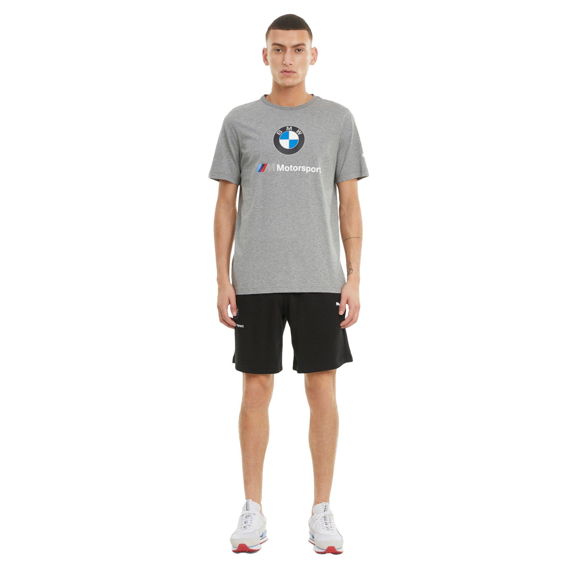 Puma Men's Black BMW M Motorsport Essential Sweat Shorts - BLACK Thumbnail View 3