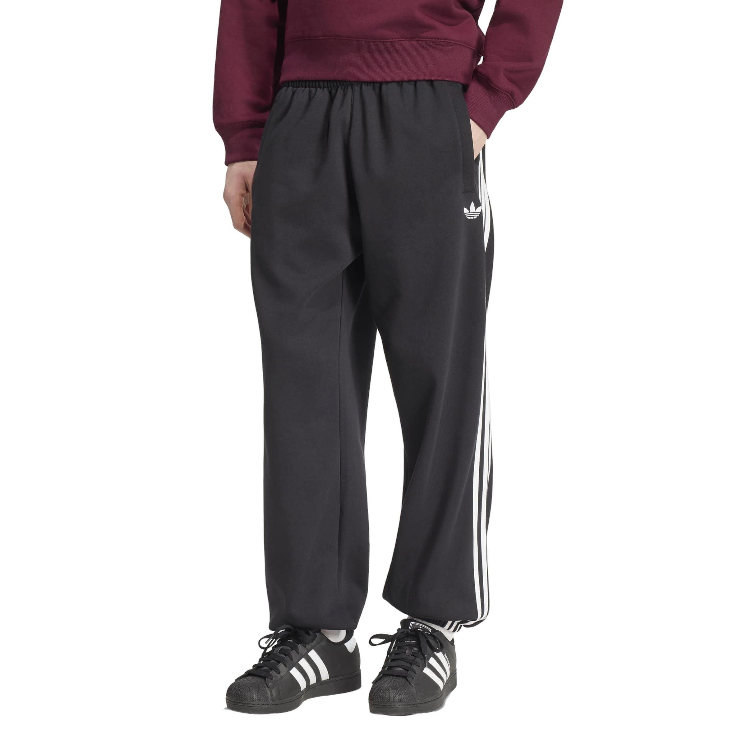 adidas Originals Men's Adicolor 3-Stripes Cuffed Joggers - Black - BLACK Thumbnail View 1