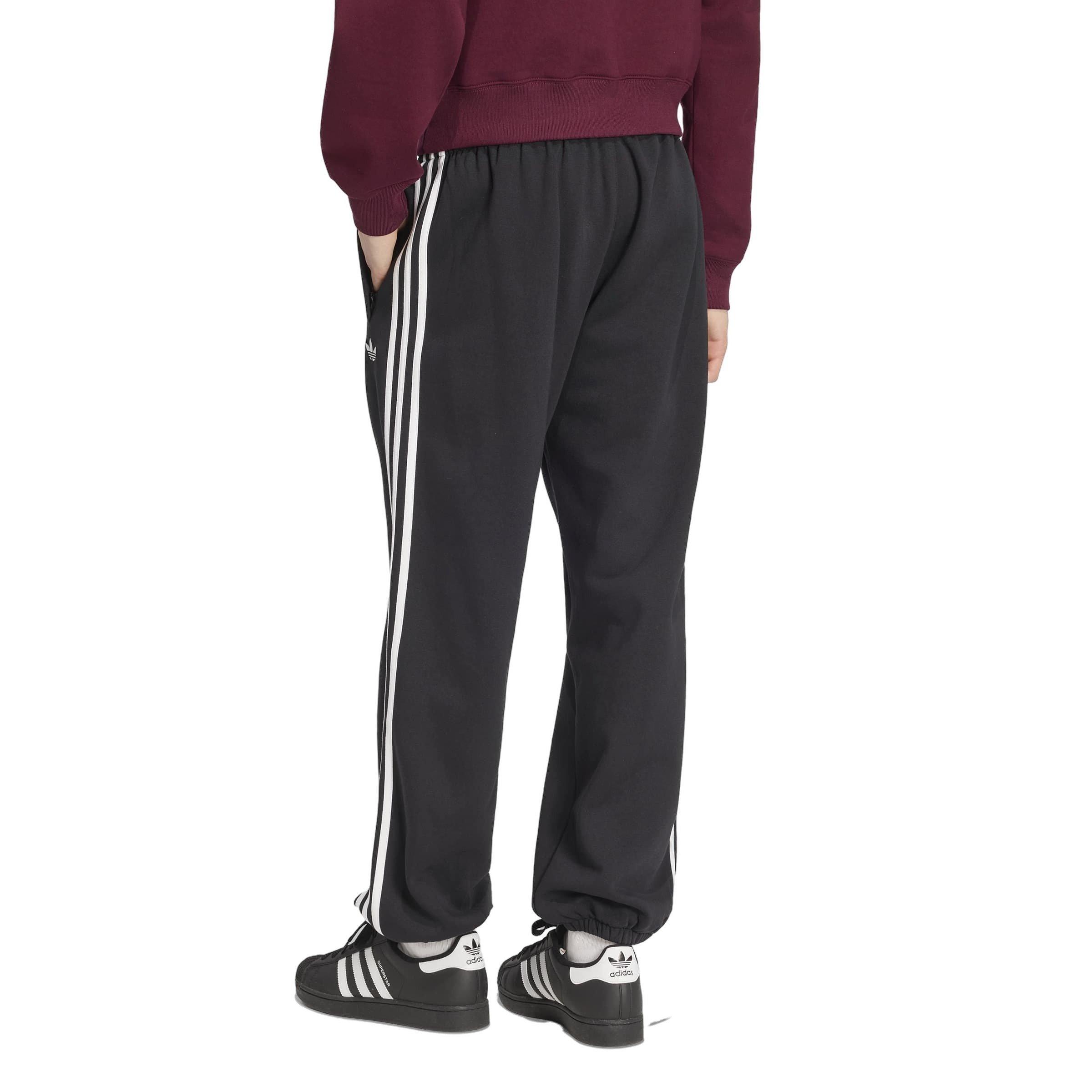 adidas Originals Men's Adicolor 3-Stripes Cuffed Joggers - Black - BLACK Thumbnail View 2